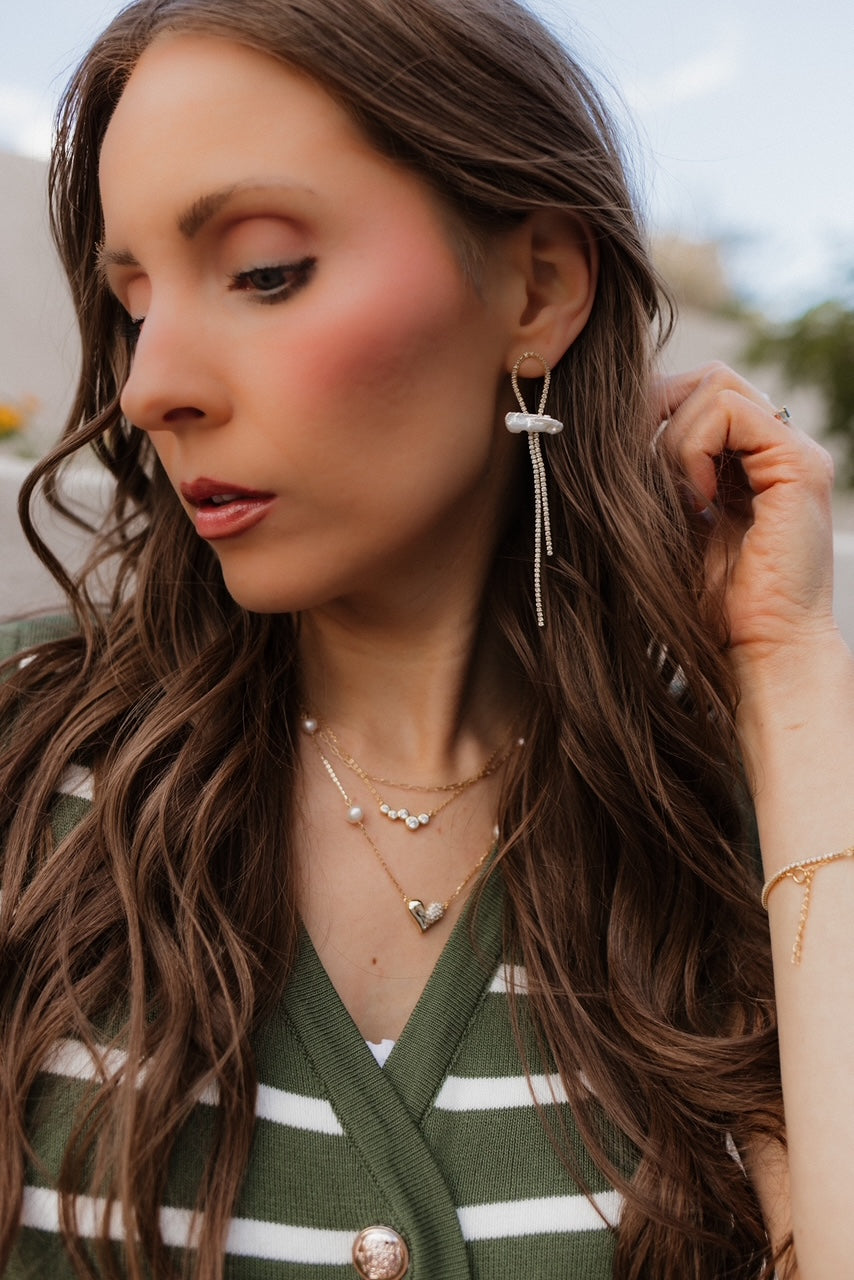 Tassel Vintage Pearl Drop Earring-Earrings-Krush Kandy, Women's Online Fashion Boutique Located in Phoenix, Arizona (Scottsdale Area)