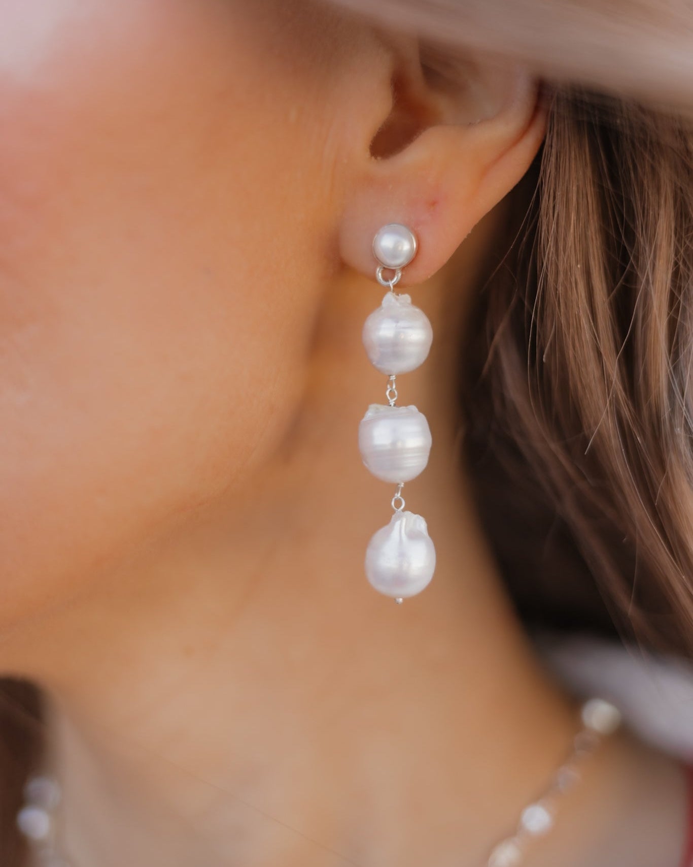 Purely Pearl Drop Earrings-Stud Earrings-Krush Kandy, Women's Online Fashion Boutique Located in Phoenix, Arizona (Scottsdale Area)
