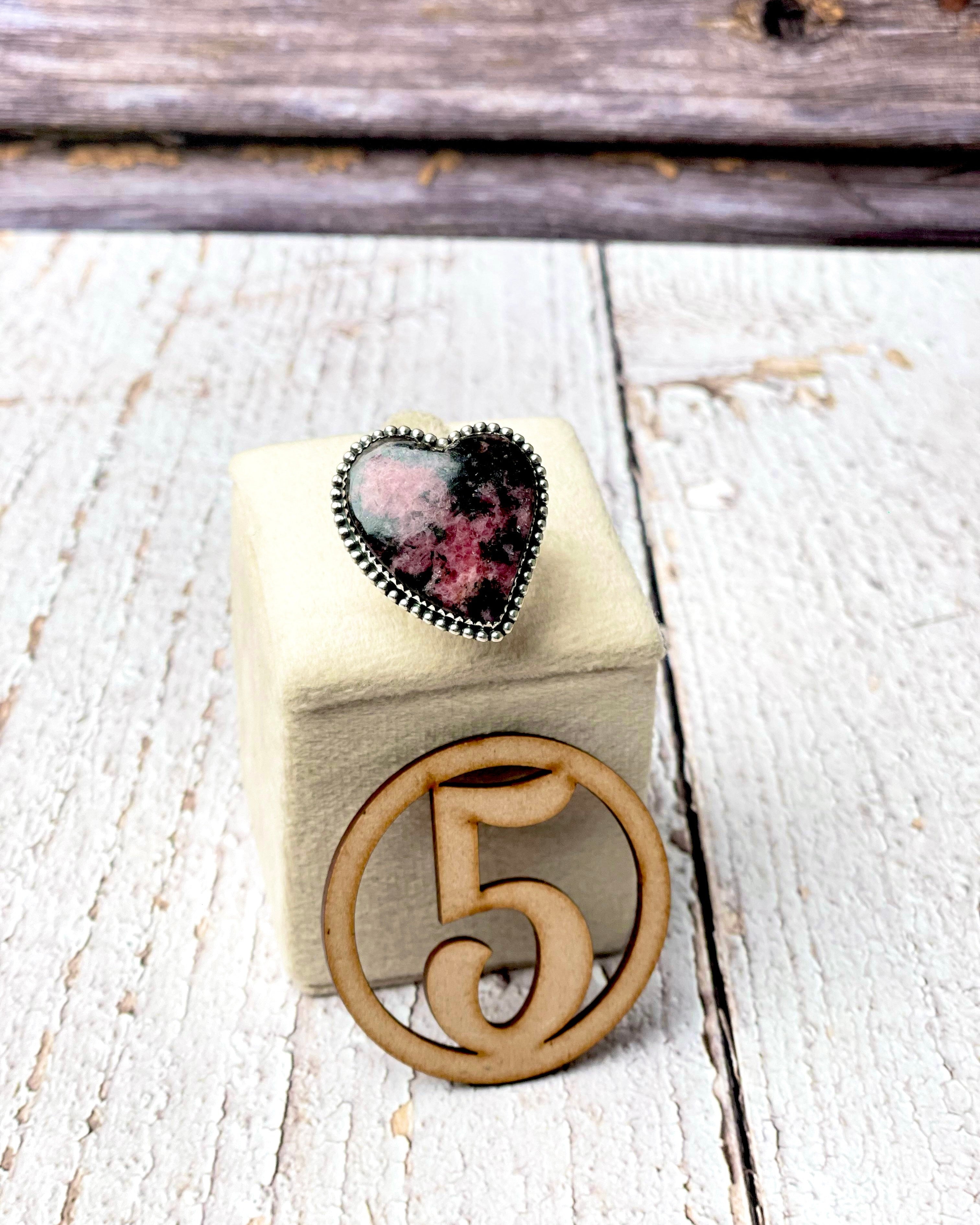 Rhodonite Slab Rings-Ring-Krush Kandy, Women's Online Fashion Boutique Located in Phoenix, Arizona (Scottsdale Area)