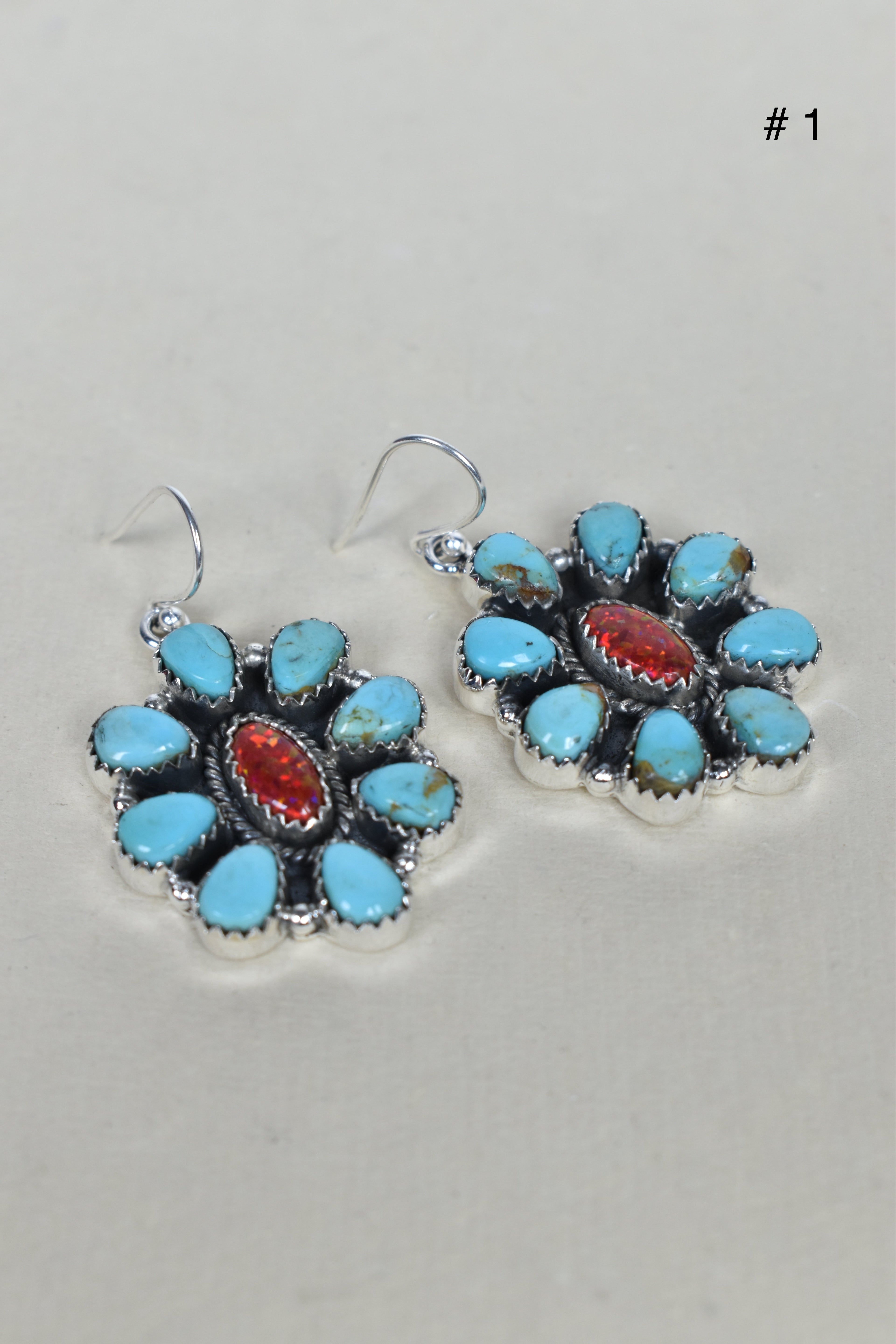 Turquoise Halo Delight Earrings-Drop Earrings-Krush Kandy, Women's Online Fashion Boutique Located in Phoenix, Arizona (Scottsdale Area)