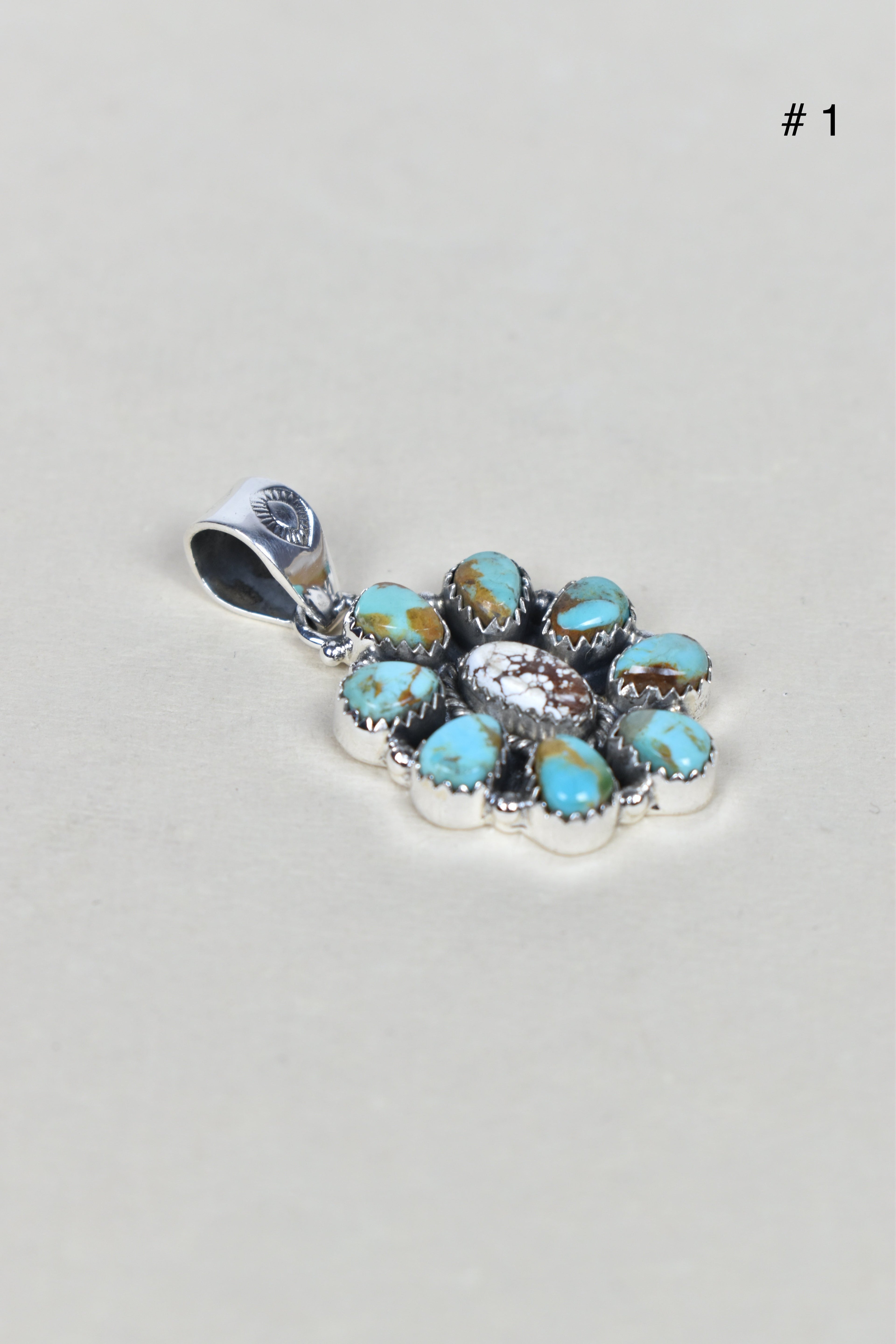 Turquoise Halo Delight Pendant-Pendant Necklaces-Krush Kandy, Women's Online Fashion Boutique Located in Phoenix, Arizona (Scottsdale Area)