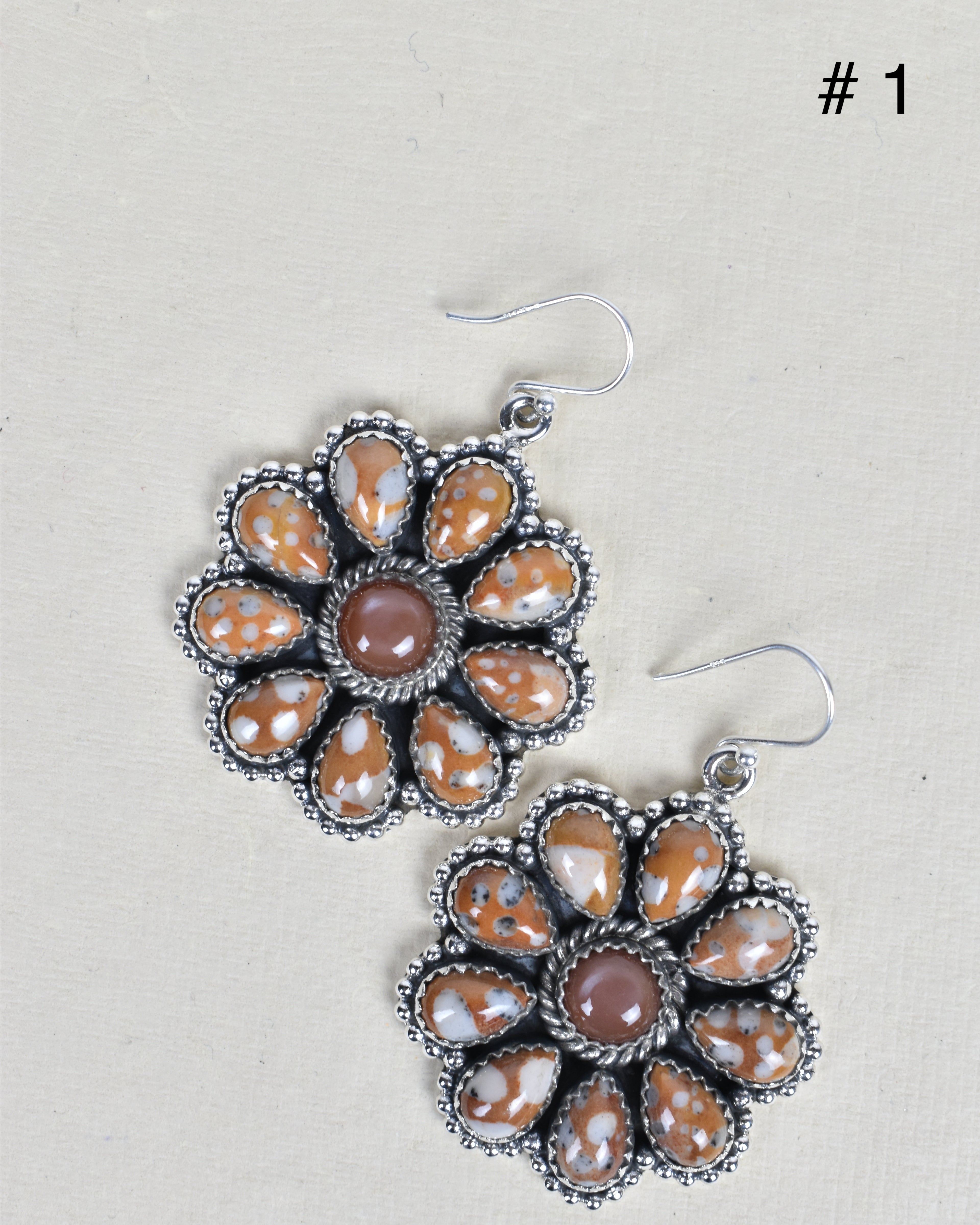 Sterling Silver Concho Cluster Earrings-Stud Earrings-Krush Kandy, Women's Online Fashion Boutique Located in Phoenix, Arizona (Scottsdale Area)
