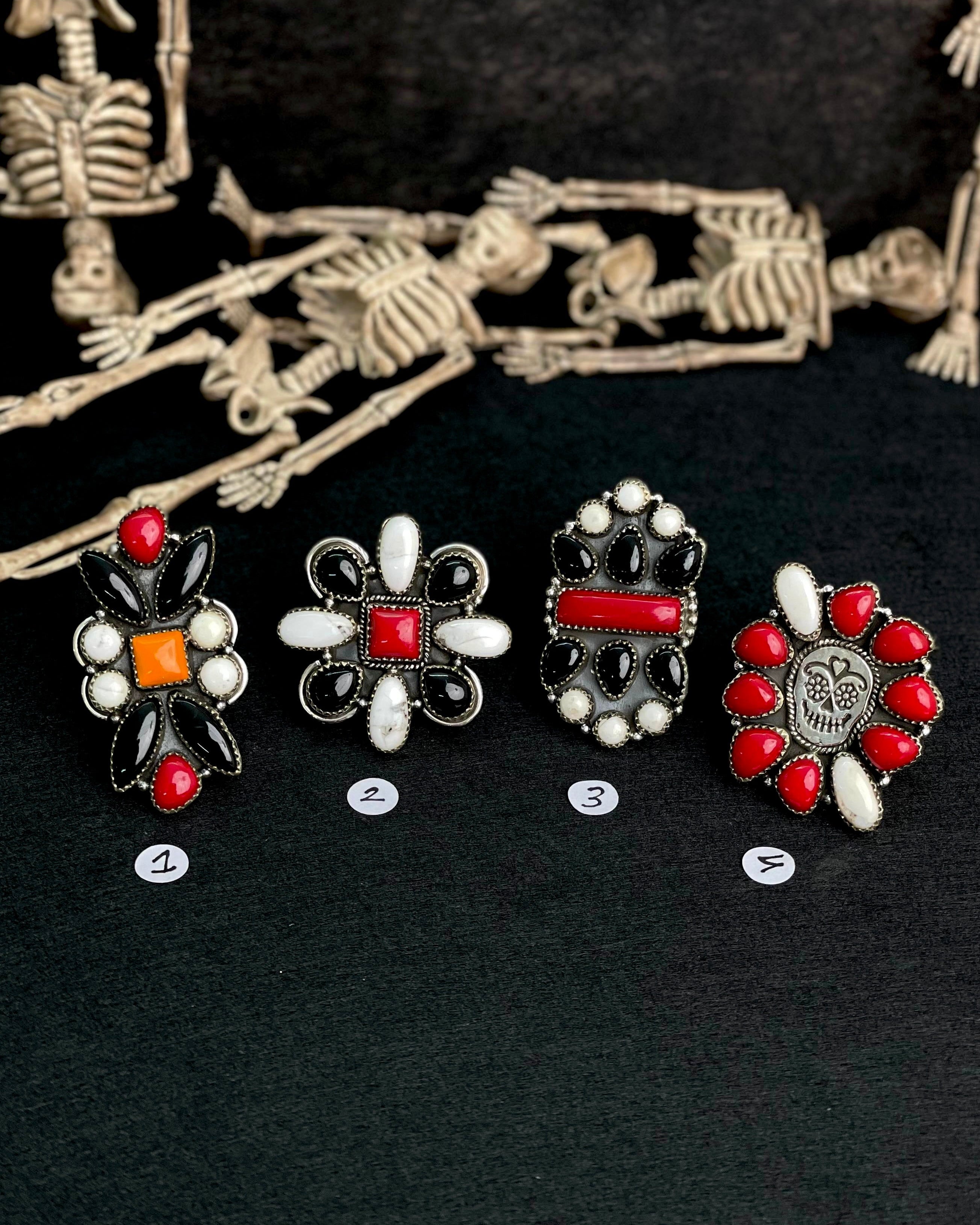 Halloween Rings Rosarita & Black Onyx sno 34-Rings-Krush Kandy, Women's Online Fashion Boutique Located in Phoenix, Arizona (Scottsdale Area)