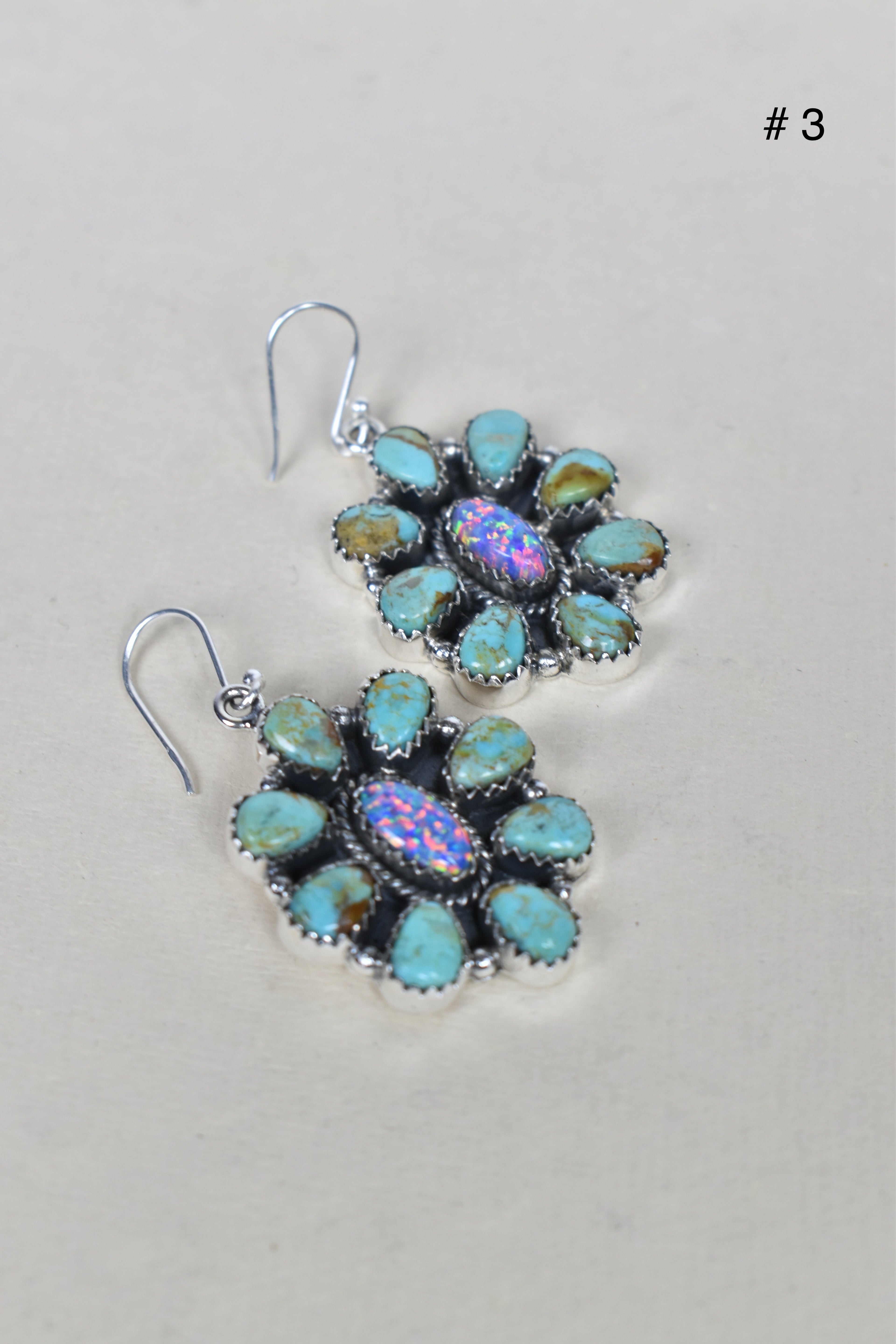Turquoise Halo Delight Earrings-Drop Earrings-Krush Kandy, Women's Online Fashion Boutique Located in Phoenix, Arizona (Scottsdale Area)