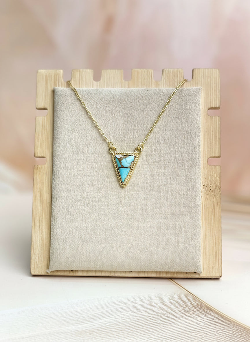 Triad Gold over Silver Multi Stone Necklace-Necklaces-Krush Kandy, Women's Online Fashion Boutique Located in Phoenix, Arizona (Scottsdale Area)