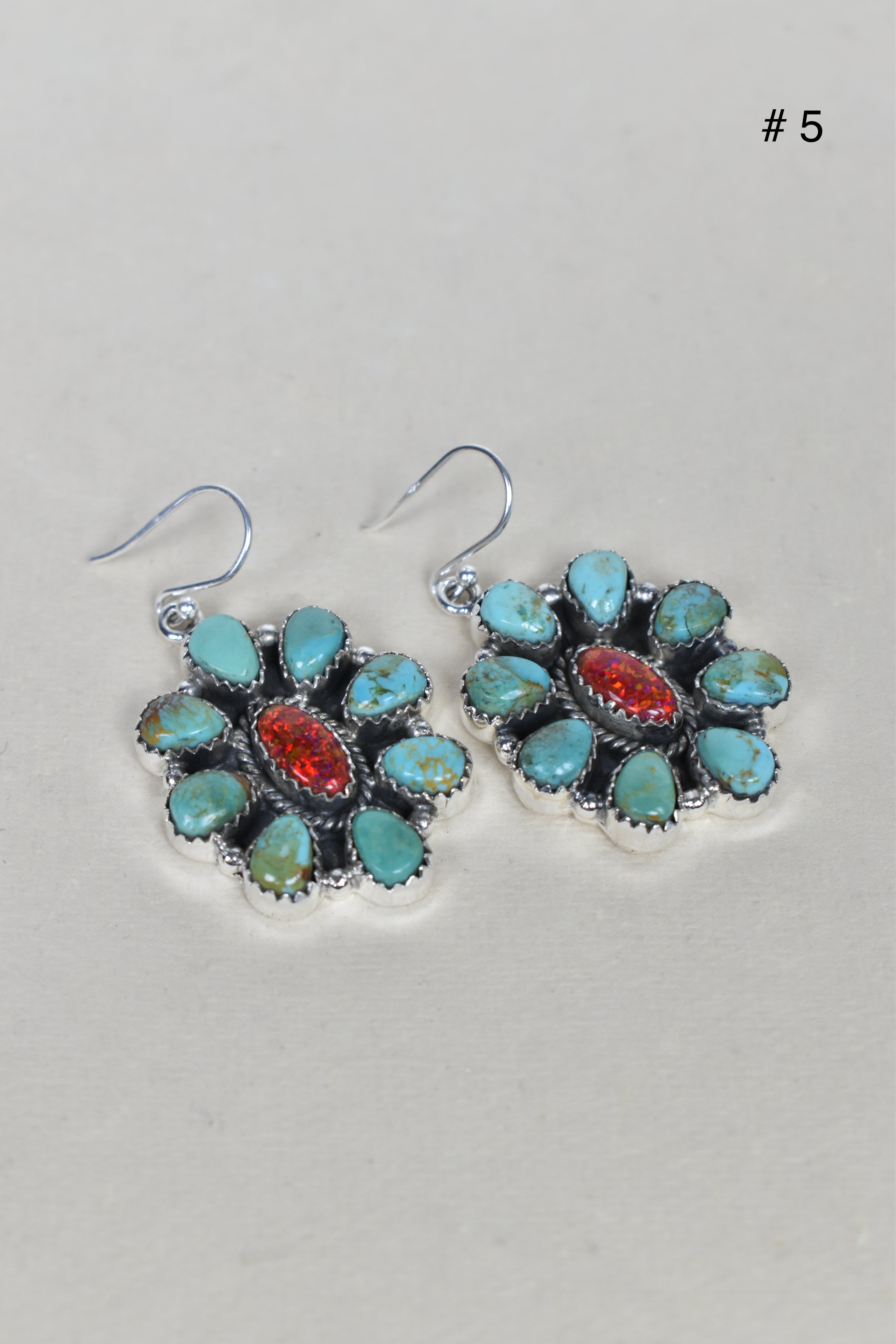 Turquoise Halo Delight Earrings-Drop Earrings-Krush Kandy, Women's Online Fashion Boutique Located in Phoenix, Arizona (Scottsdale Area)