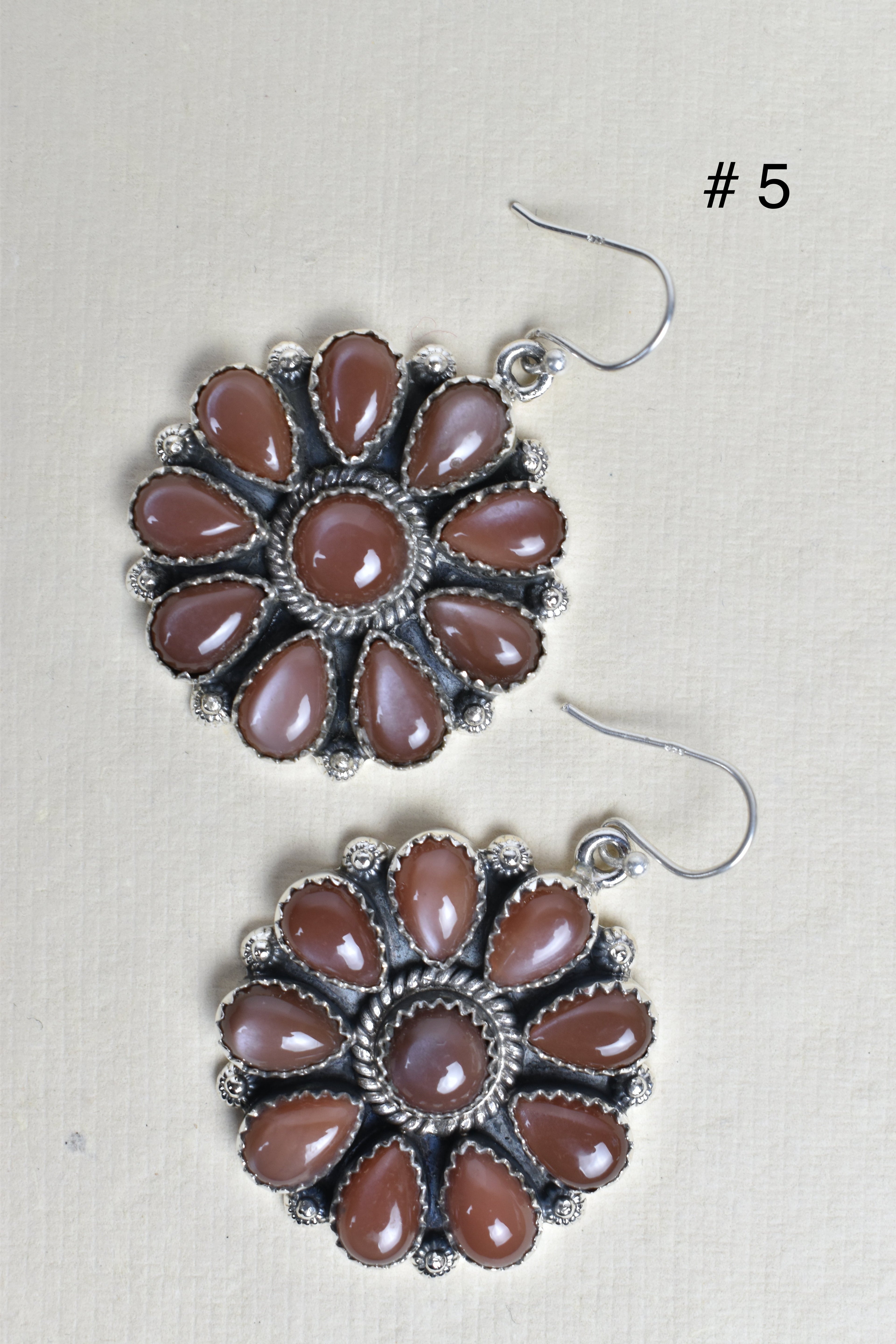 Sterling Silver Concho Cluster Earrings-Stud Earrings-Krush Kandy, Women's Online Fashion Boutique Located in Phoenix, Arizona (Scottsdale Area)