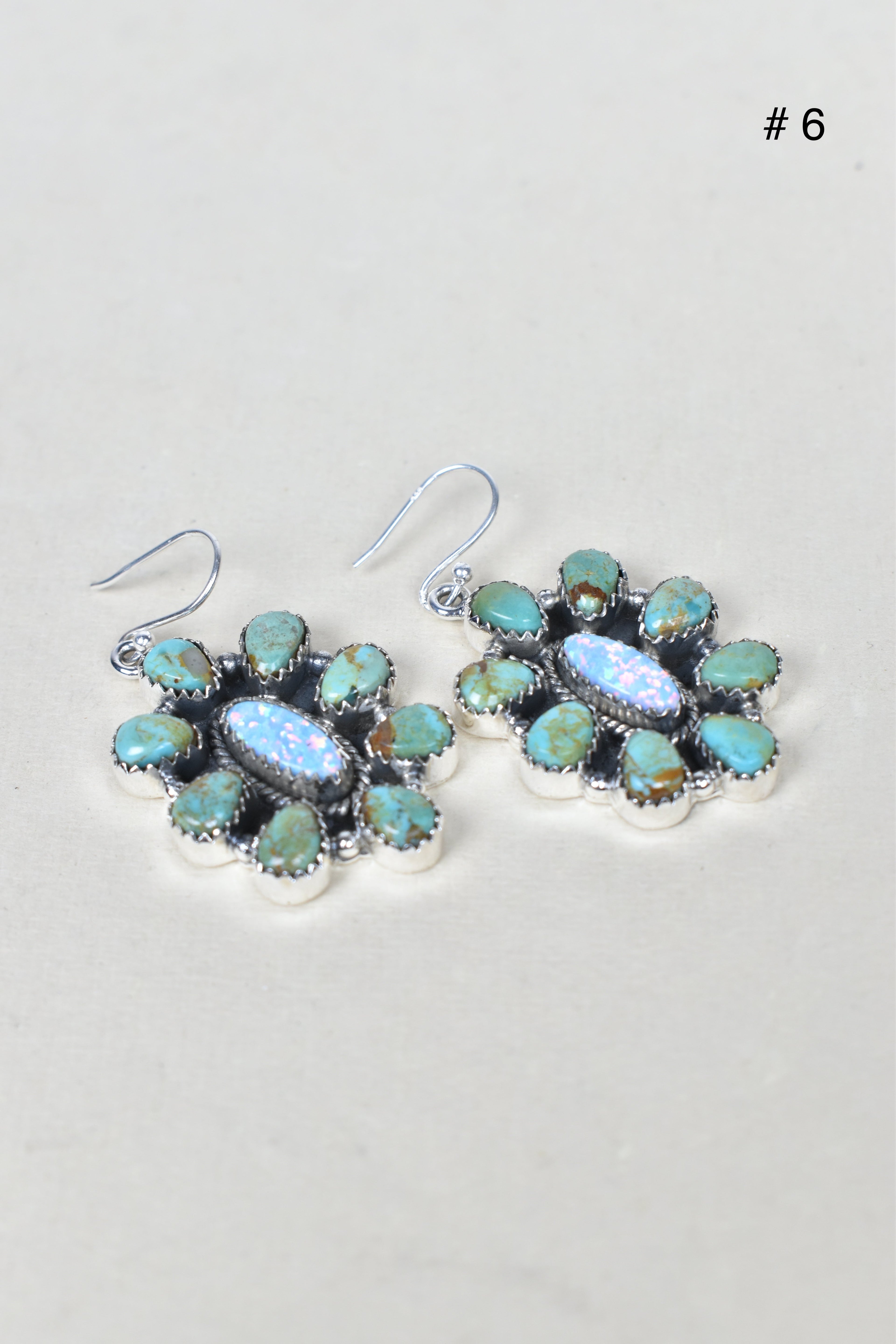 Turquoise Halo Delight Earrings-Drop Earrings-Krush Kandy, Women's Online Fashion Boutique Located in Phoenix, Arizona (Scottsdale Area)