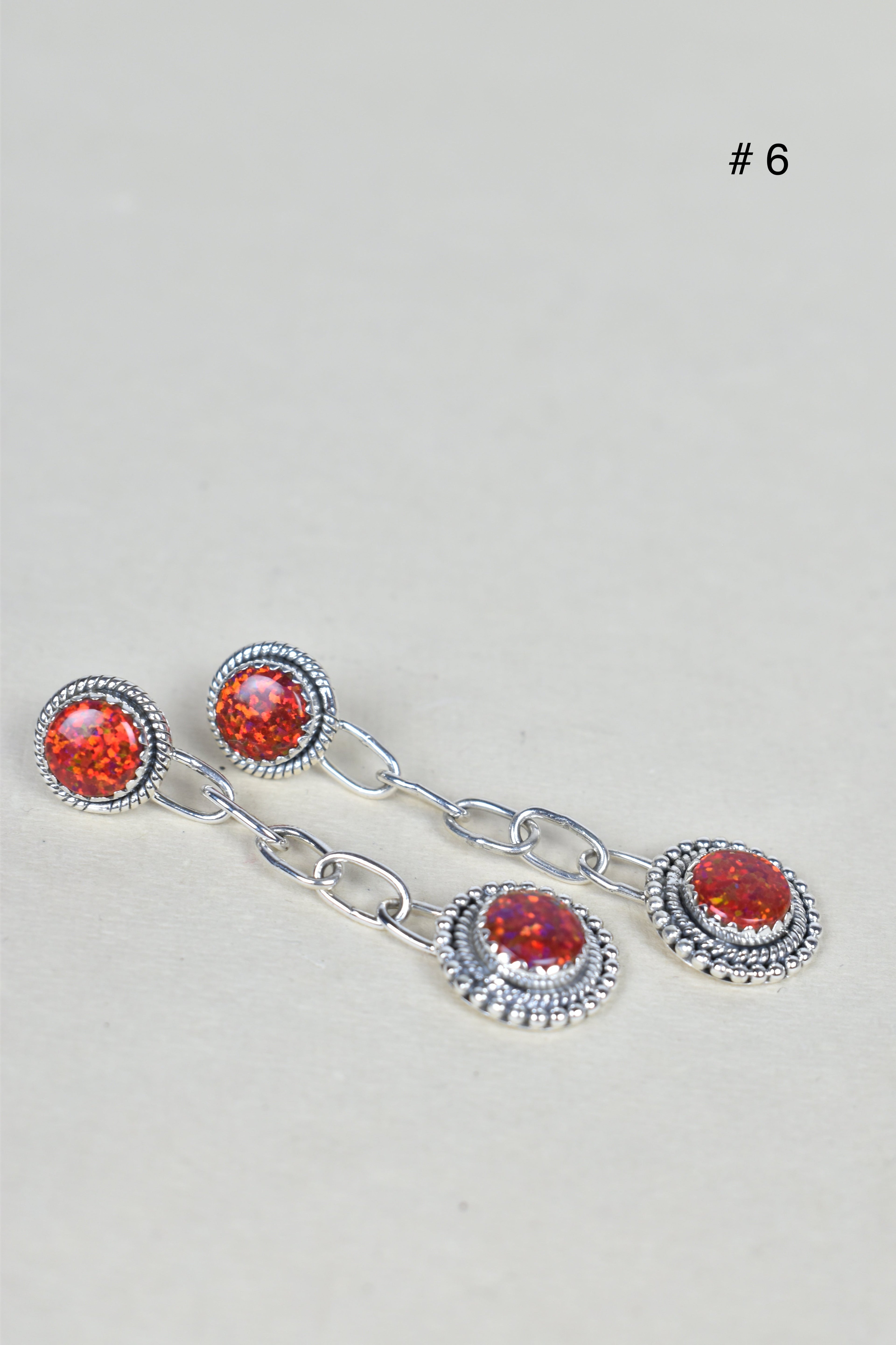 Gem Duet Chain Drop Earrings-Drop Earrings-Krush Kandy, Women's Online Fashion Boutique Located in Phoenix, Arizona (Scottsdale Area)