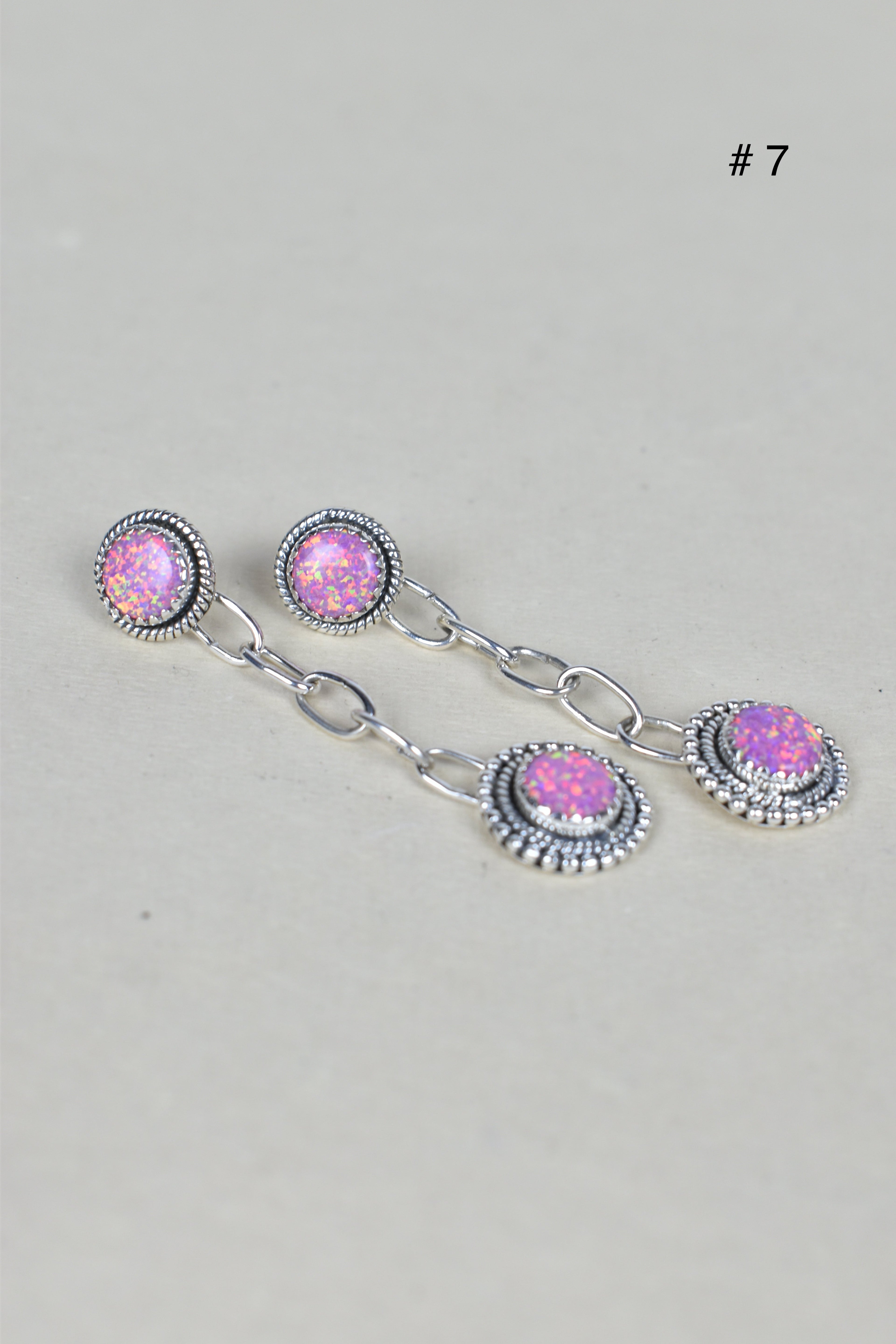 Gem Duet Chain Drop Earrings-Drop Earrings-Krush Kandy, Women's Online Fashion Boutique Located in Phoenix, Arizona (Scottsdale Area)