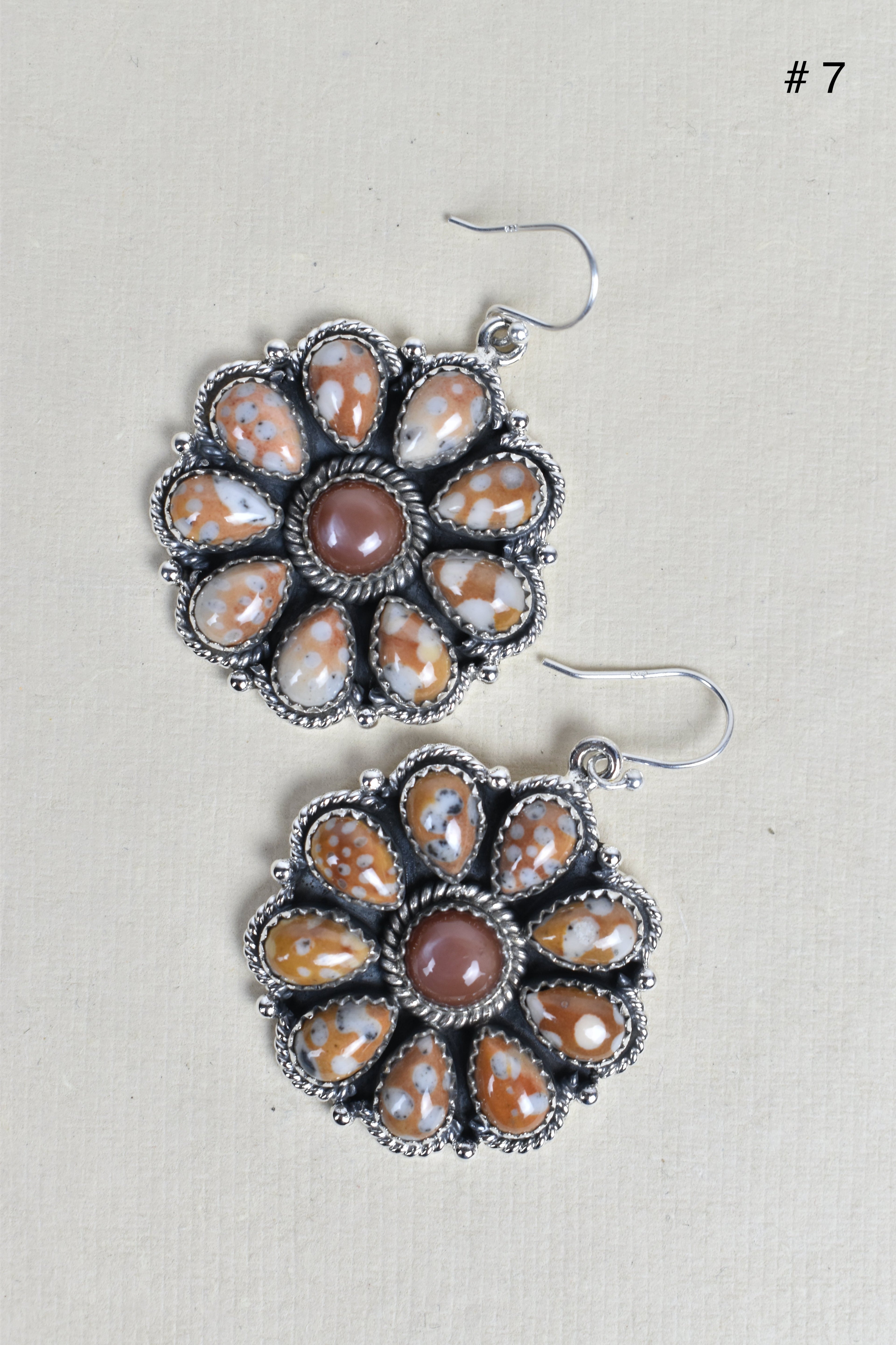 Sterling Silver Concho Cluster Earrings-Stud Earrings-Krush Kandy, Women's Online Fashion Boutique Located in Phoenix, Arizona (Scottsdale Area)