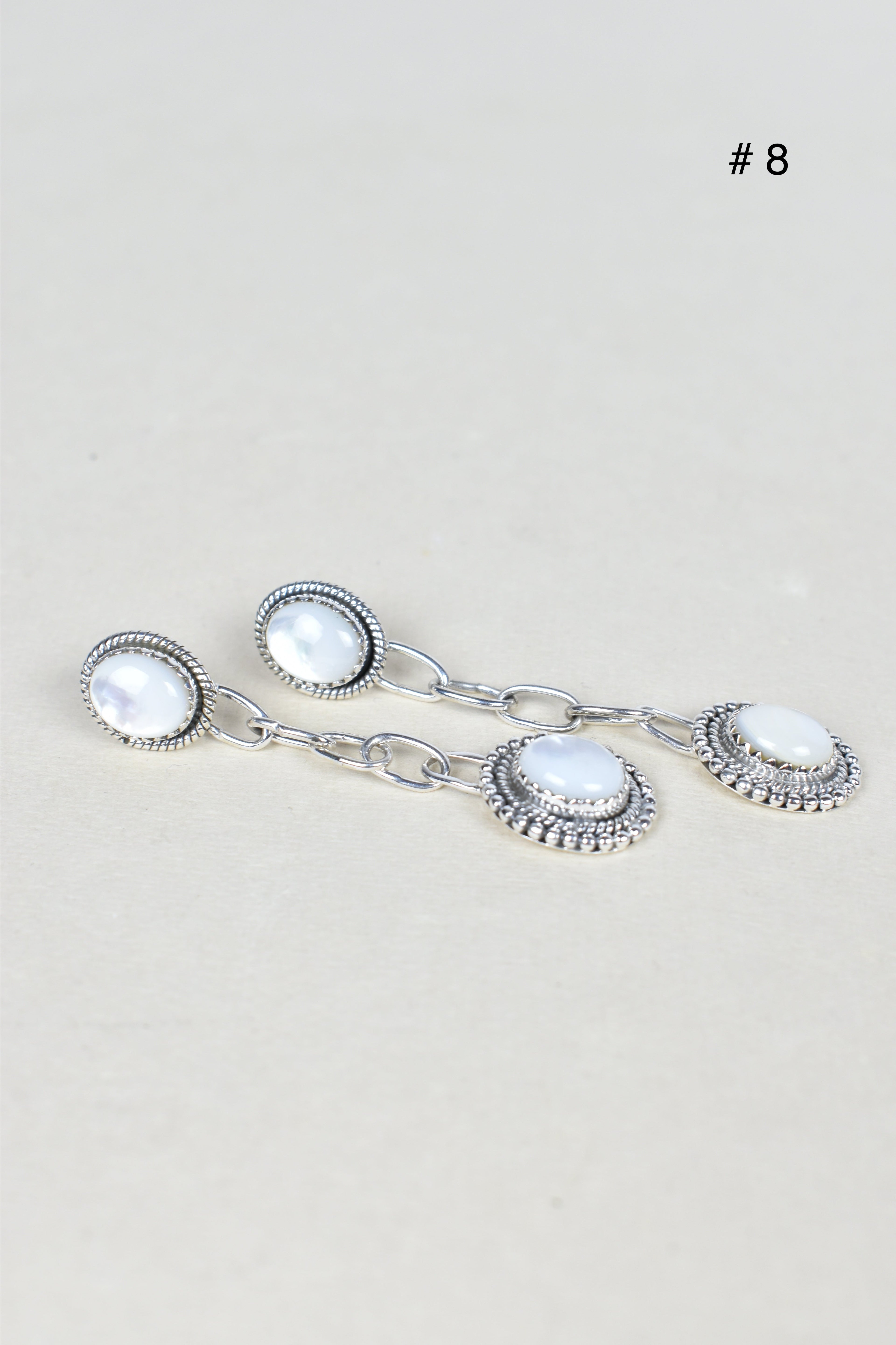 Gem Duet Chain Drop Earrings-Drop Earrings-Krush Kandy, Women's Online Fashion Boutique Located in Phoenix, Arizona (Scottsdale Area)