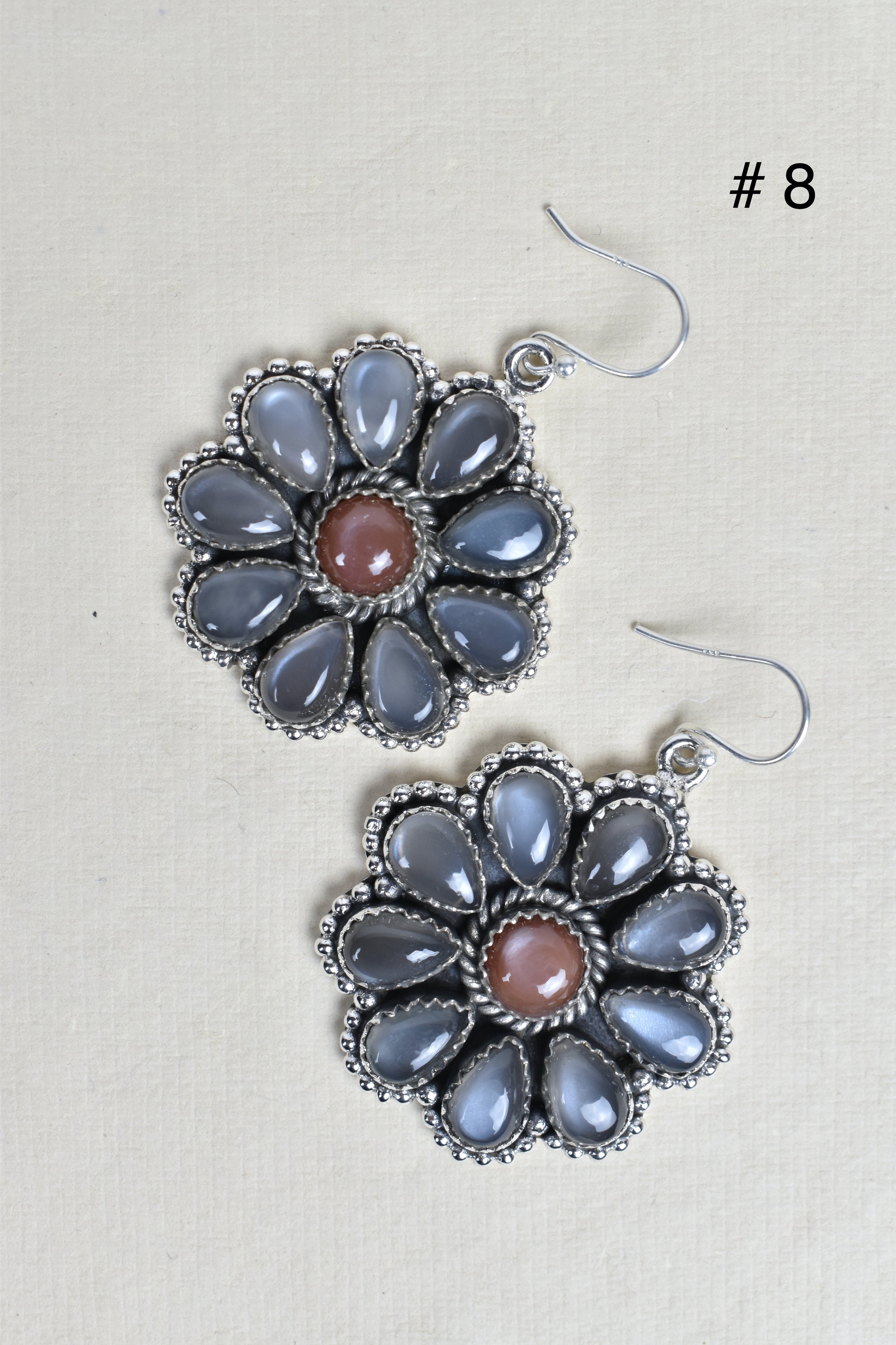 Sterling Silver Concho Cluster Earrings-Stud Earrings-Krush Kandy, Women's Online Fashion Boutique Located in Phoenix, Arizona (Scottsdale Area)