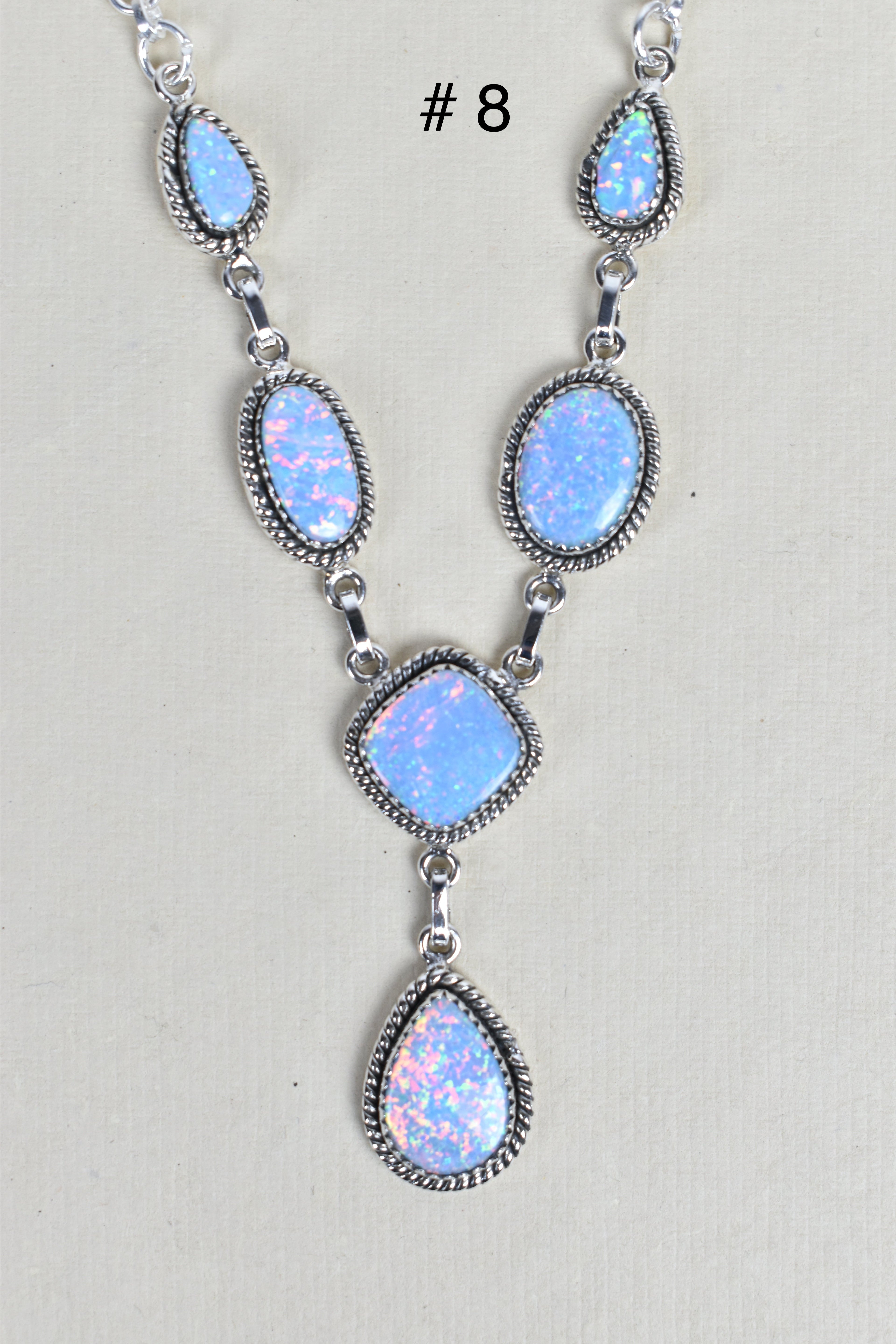 Sterling Silver Y Lariat Gemstone Necklace-Lariat and Y Necklaces-Krush Kandy, Women's Online Fashion Boutique Located in Phoenix, Arizona (Scottsdale Area)