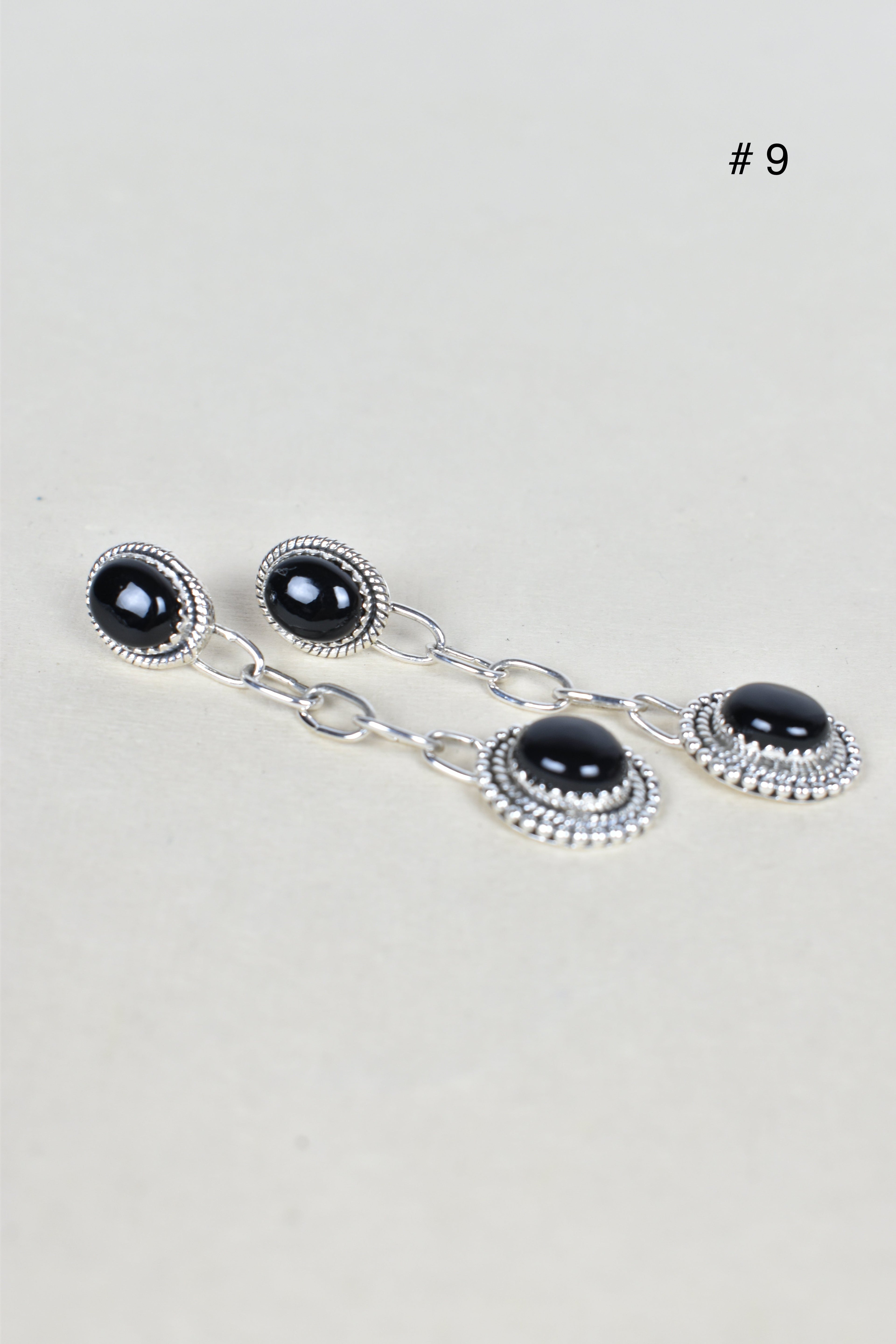 Gem Duet Chain Drop Earrings-Drop Earrings-Krush Kandy, Women's Online Fashion Boutique Located in Phoenix, Arizona (Scottsdale Area)