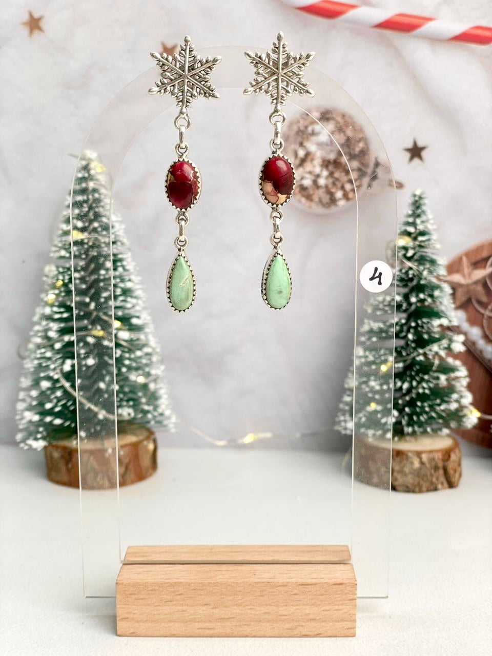 Christmas in Kandyland Charm Drop Studs-Earrings-Krush Kandy, Women's Online Fashion Boutique Located in Phoenix, Arizona (Scottsdale Area)