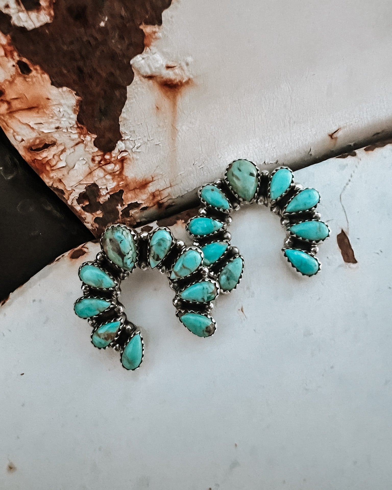 Camila Horseshoe Turquoise Earring MADE TO ORDER-Drop Earrings-Krush Kandy, Women's Online Fashion Boutique Located in Phoenix, Arizona (Scottsdale Area)