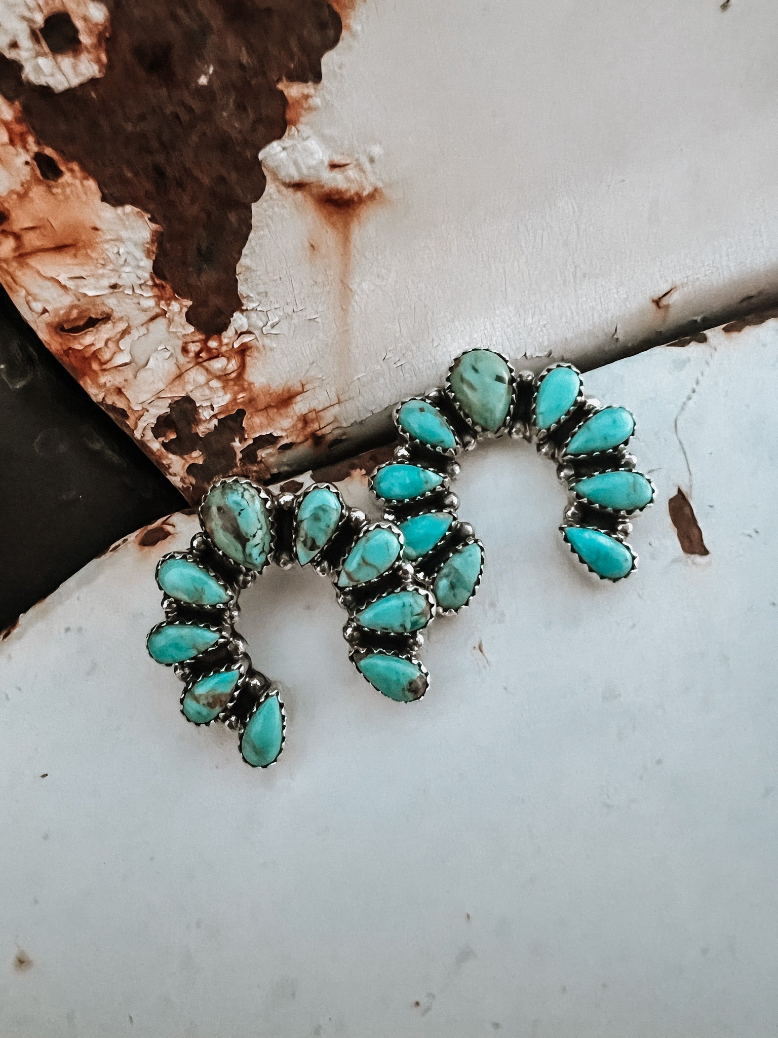 Camila Horseshoe Turquoise Earring MADE TO ORDER-Drop Earrings-Krush Kandy, Women's Online Fashion Boutique Located in Phoenix, Arizona (Scottsdale Area)