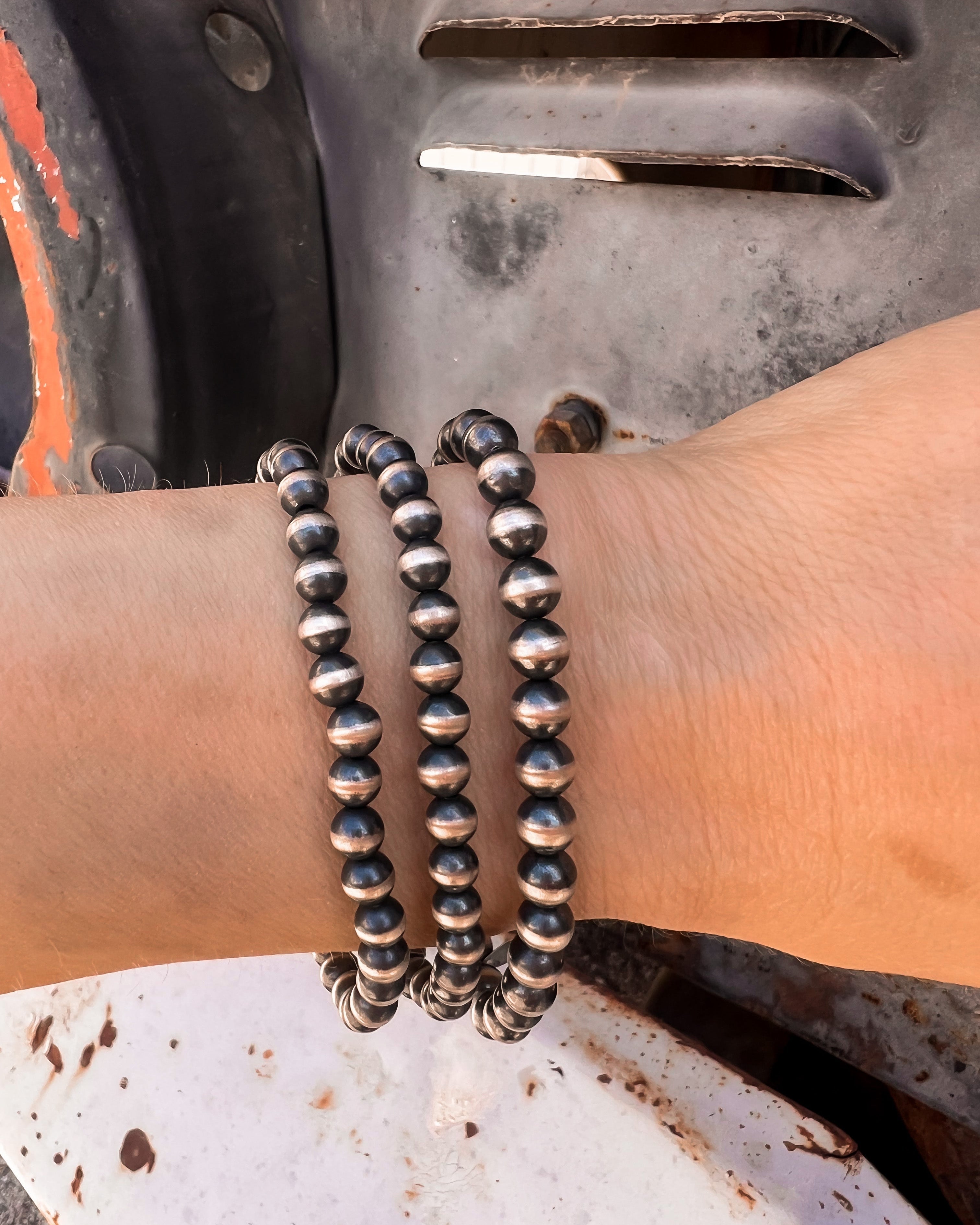 5mm Kandy Rain Desert Pearl Bracelet-Beaded Bracelets-Krush Kandy, Women's Online Fashion Boutique Located in Phoenix, Arizona (Scottsdale Area)