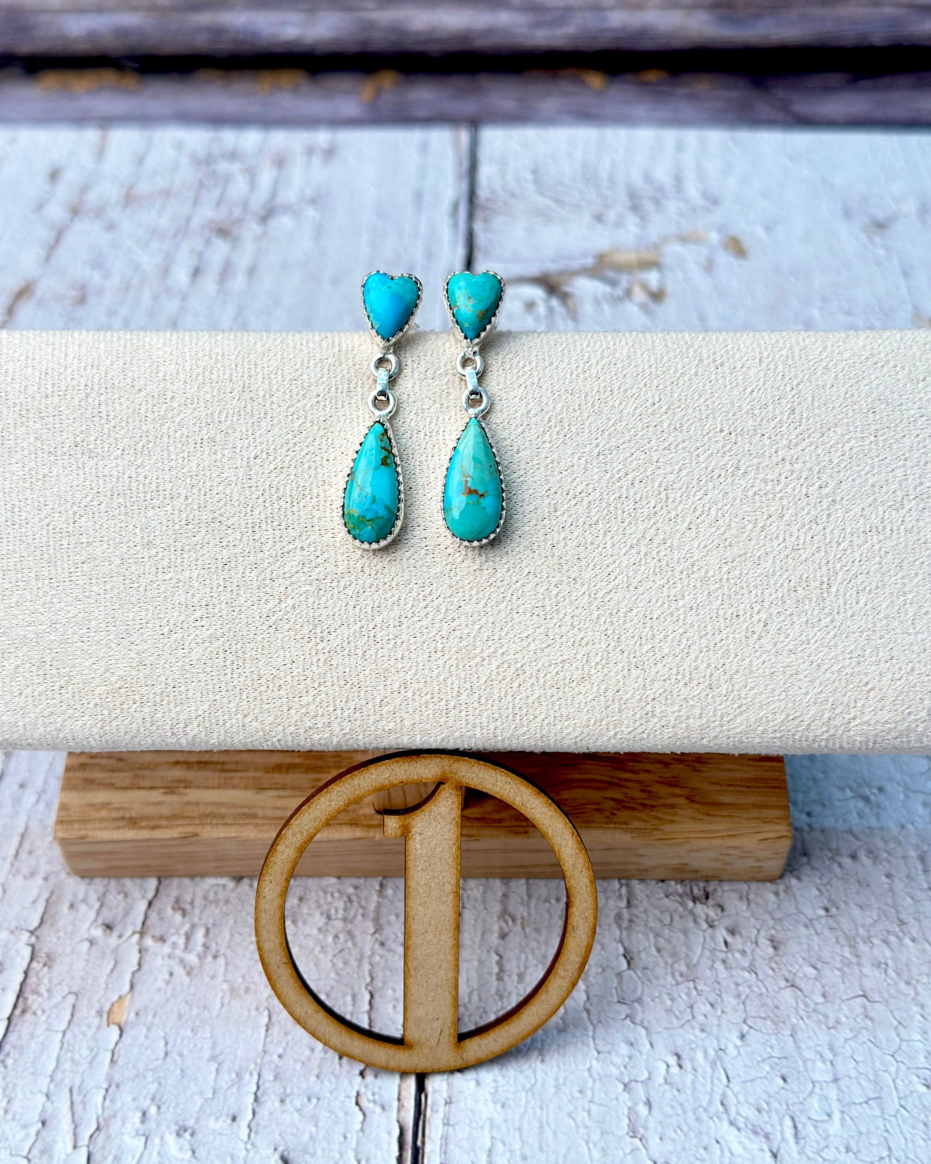 Turquoise & Lapis Earrings-Earrings-Krush Kandy, Women's Online Fashion Boutique Located in Phoenix, Arizona (Scottsdale Area)
