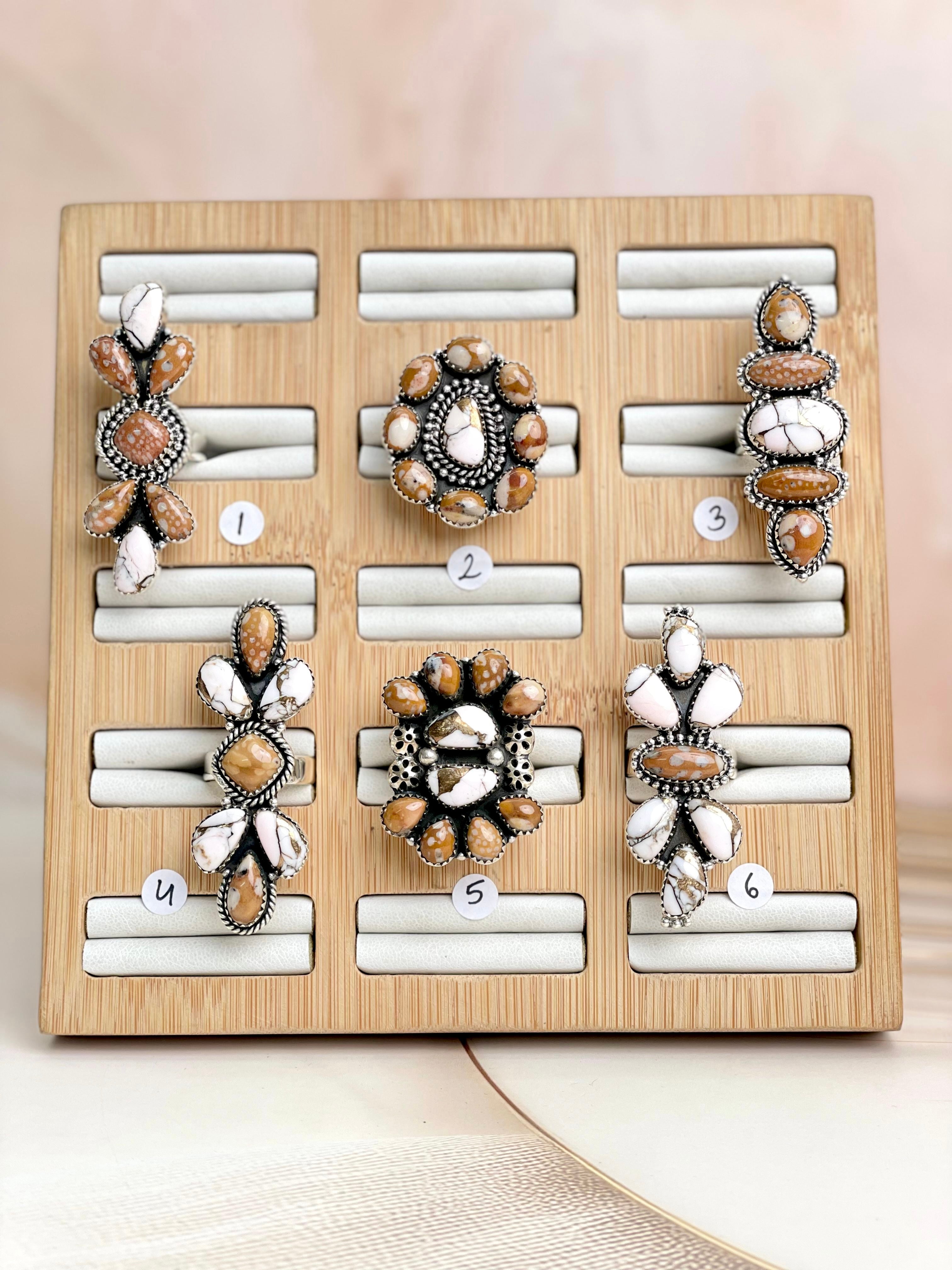 Angel Dahlia & Deer Fawn Rings no3-Rings-Krush Kandy, Women's Online Fashion Boutique Located in Phoenix, Arizona (Scottsdale Area)