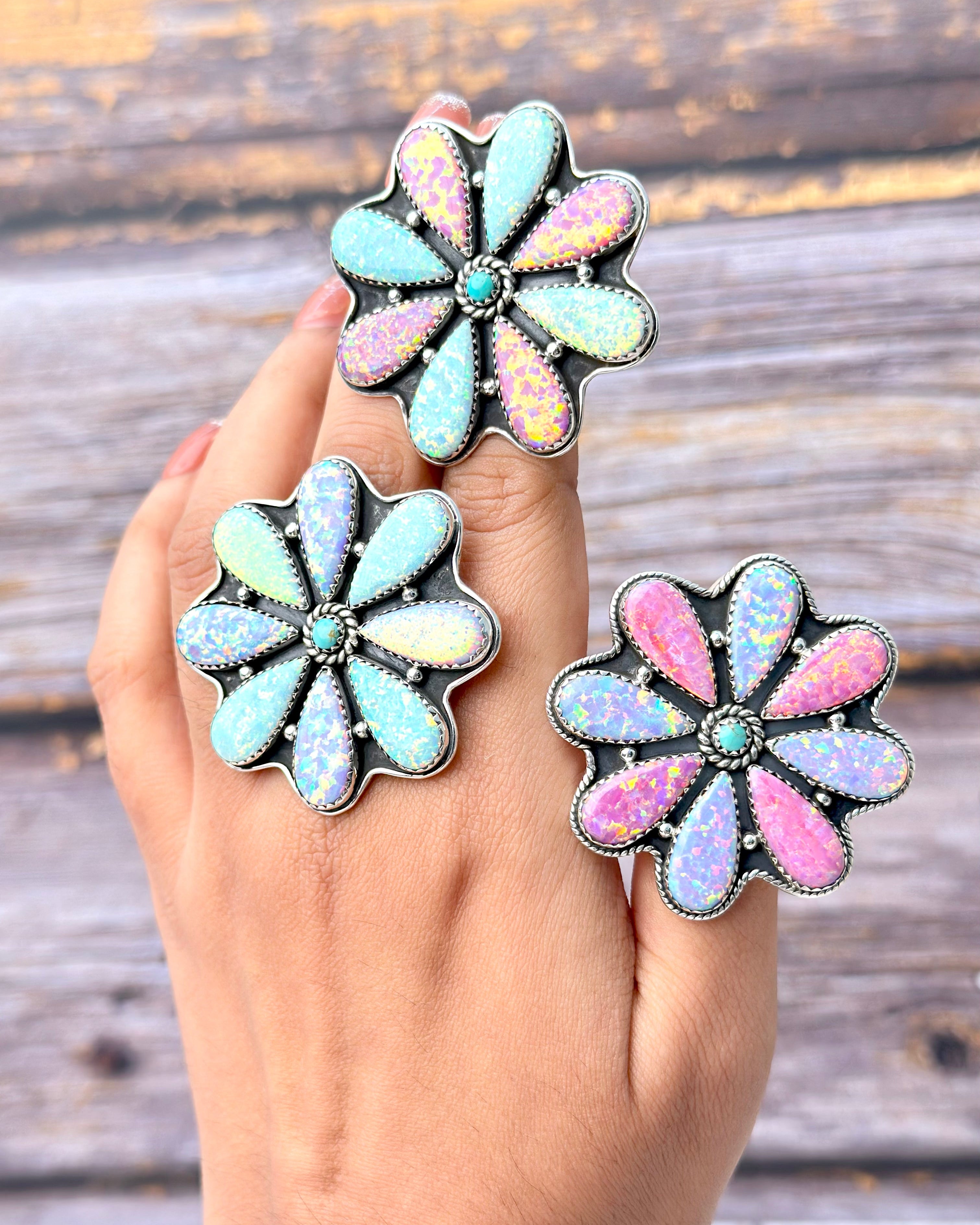 Multi Ultimate Opal Blooming Ring-Rings-Krush Kandy, Women's Online Fashion Boutique Located in Phoenix, Arizona (Scottsdale Area)