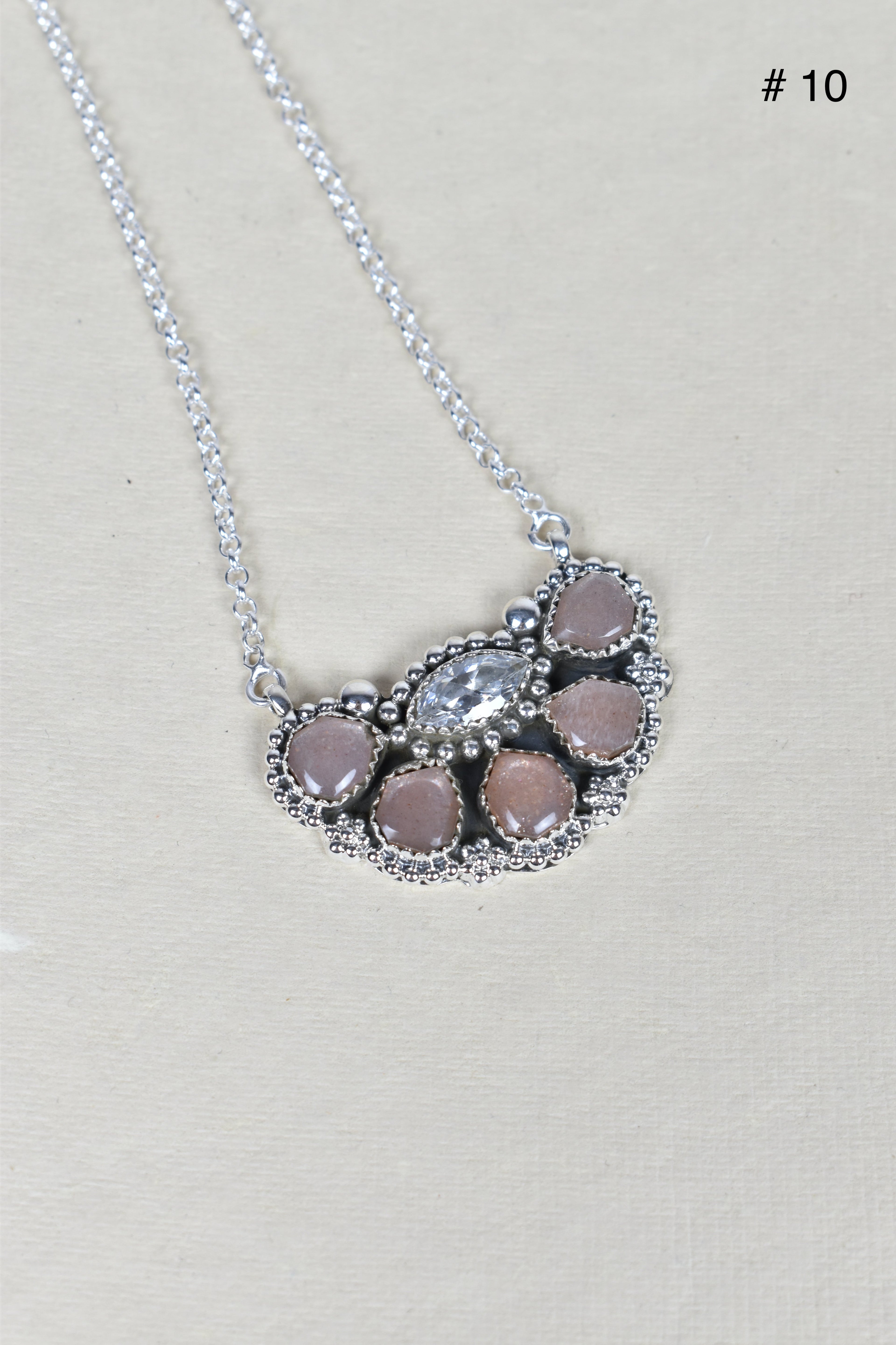 Paw Pad CZ & Stone Necklace-Pendant Necklaces-Krush Kandy, Women's Online Fashion Boutique Located in Phoenix, Arizona (Scottsdale Area)