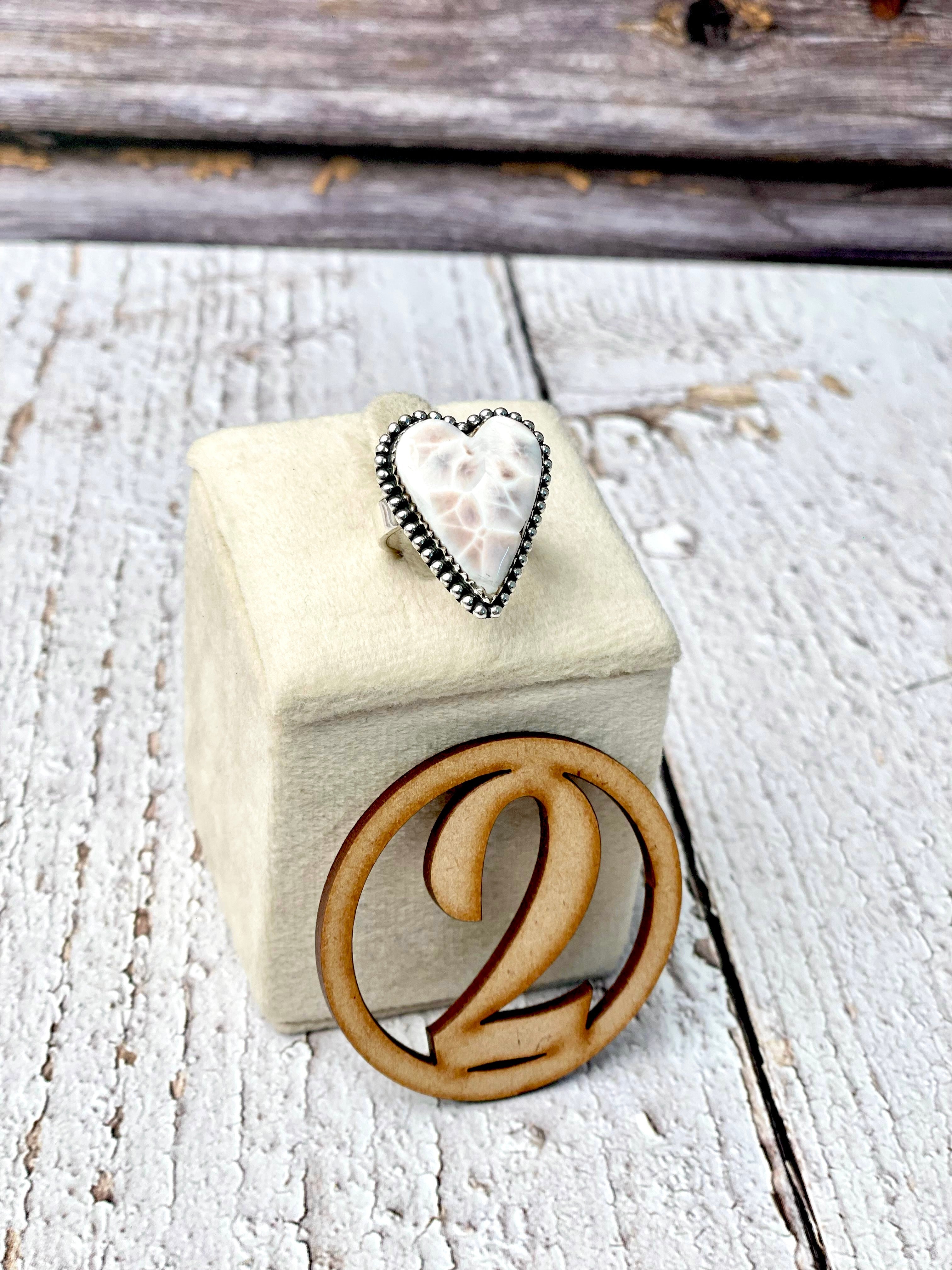 One Of A Kind Pink Larimar Slab Rings-Ring Sizers-Krush Kandy, Women's Online Fashion Boutique Located in Phoenix, Arizona (Scottsdale Area)