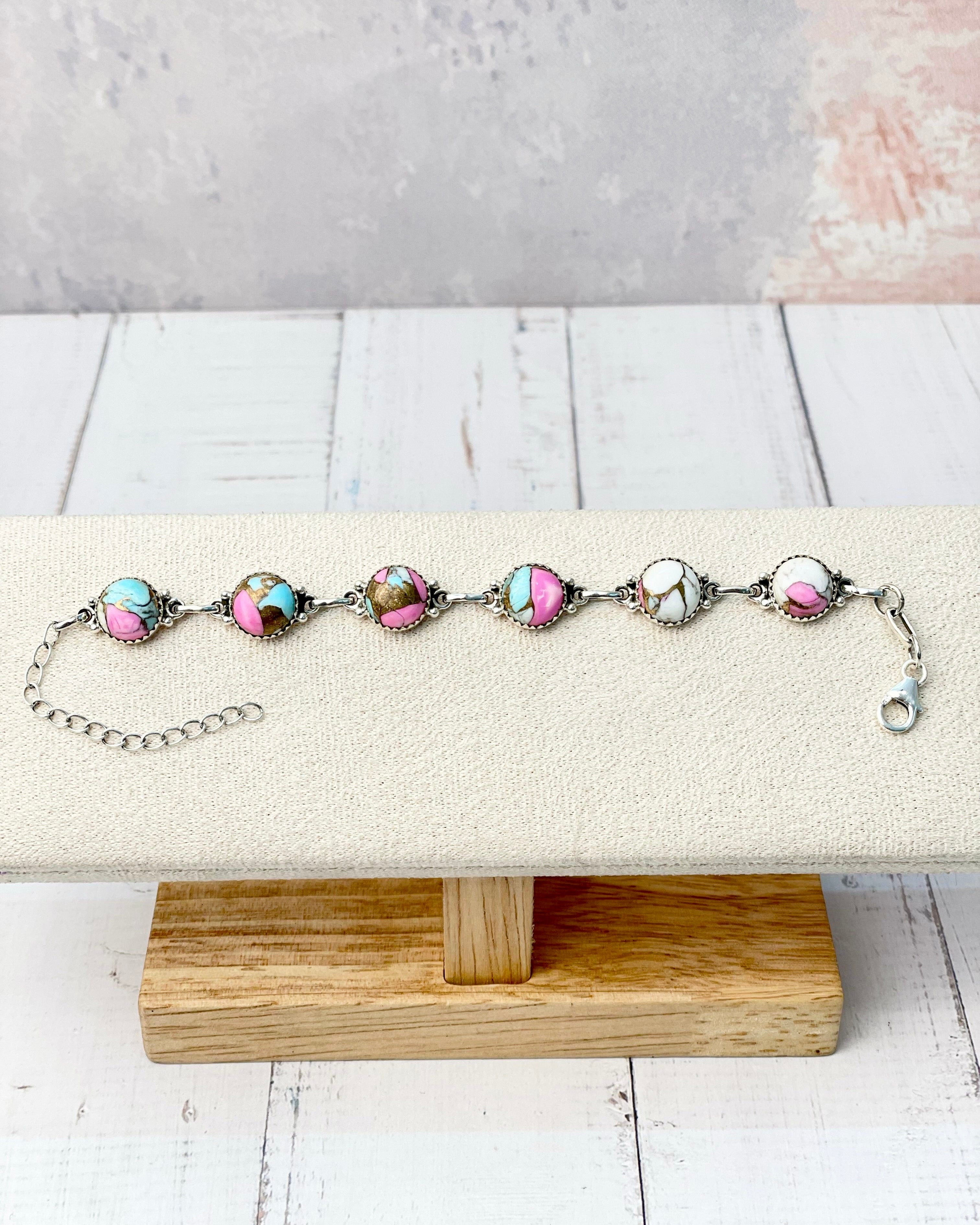 Cotton Kandy Stone Bracelet-Bracelets-Krush Kandy, Women's Online Fashion Boutique Located in Phoenix, Arizona (Scottsdale Area)