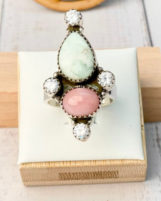 Perfect Trio Stone Crawler-Rings-Krush Kandy, Women's Online Fashion Boutique Located in Phoenix, Arizona (Scottsdale Area)
