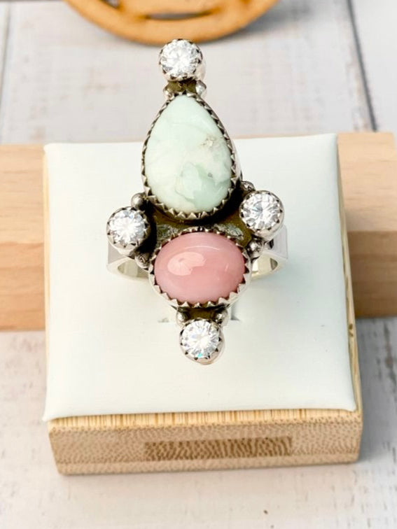 Perfect Trio Stone Crawler-Rings-Krush Kandy, Women's Online Fashion Boutique Located in Phoenix, Arizona (Scottsdale Area)