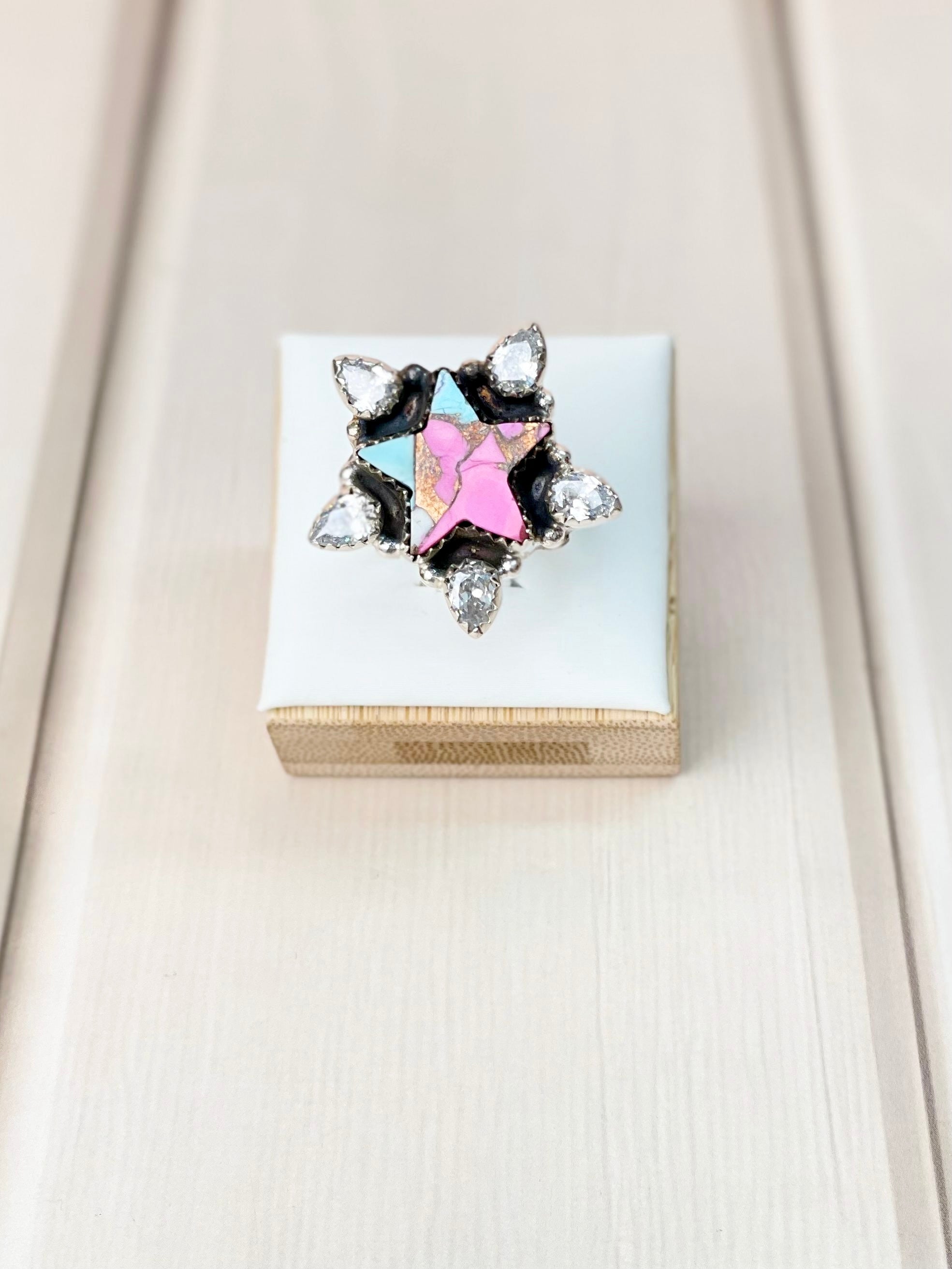 Whimsical Star Cotton Candy Ring-Rings-Krush Kandy, Women's Online Fashion Boutique Located in Phoenix, Arizona (Scottsdale Area)