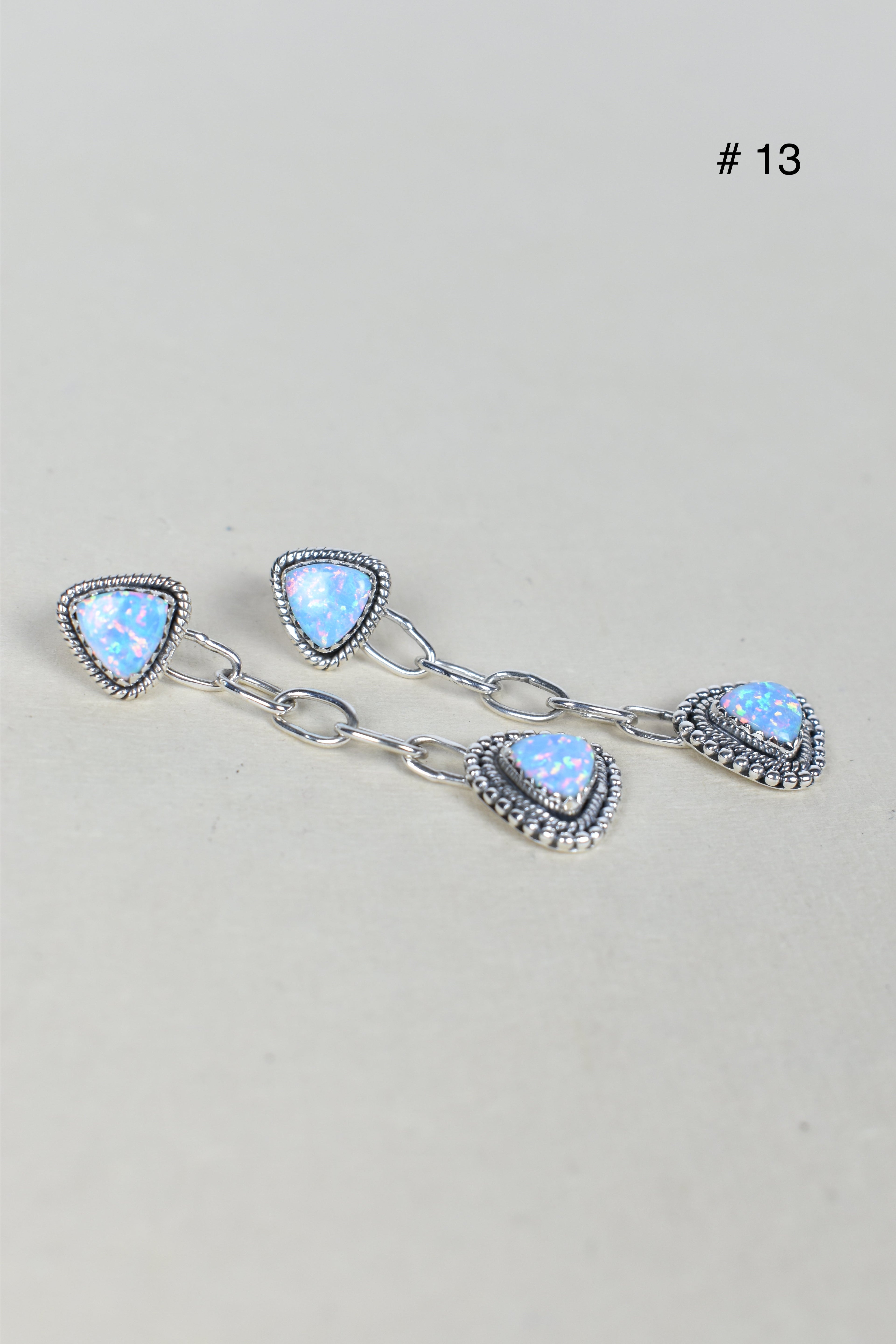 Gem Duet Chain Drop Earrings-Drop Earrings-Krush Kandy, Women's Online Fashion Boutique Located in Phoenix, Arizona (Scottsdale Area)