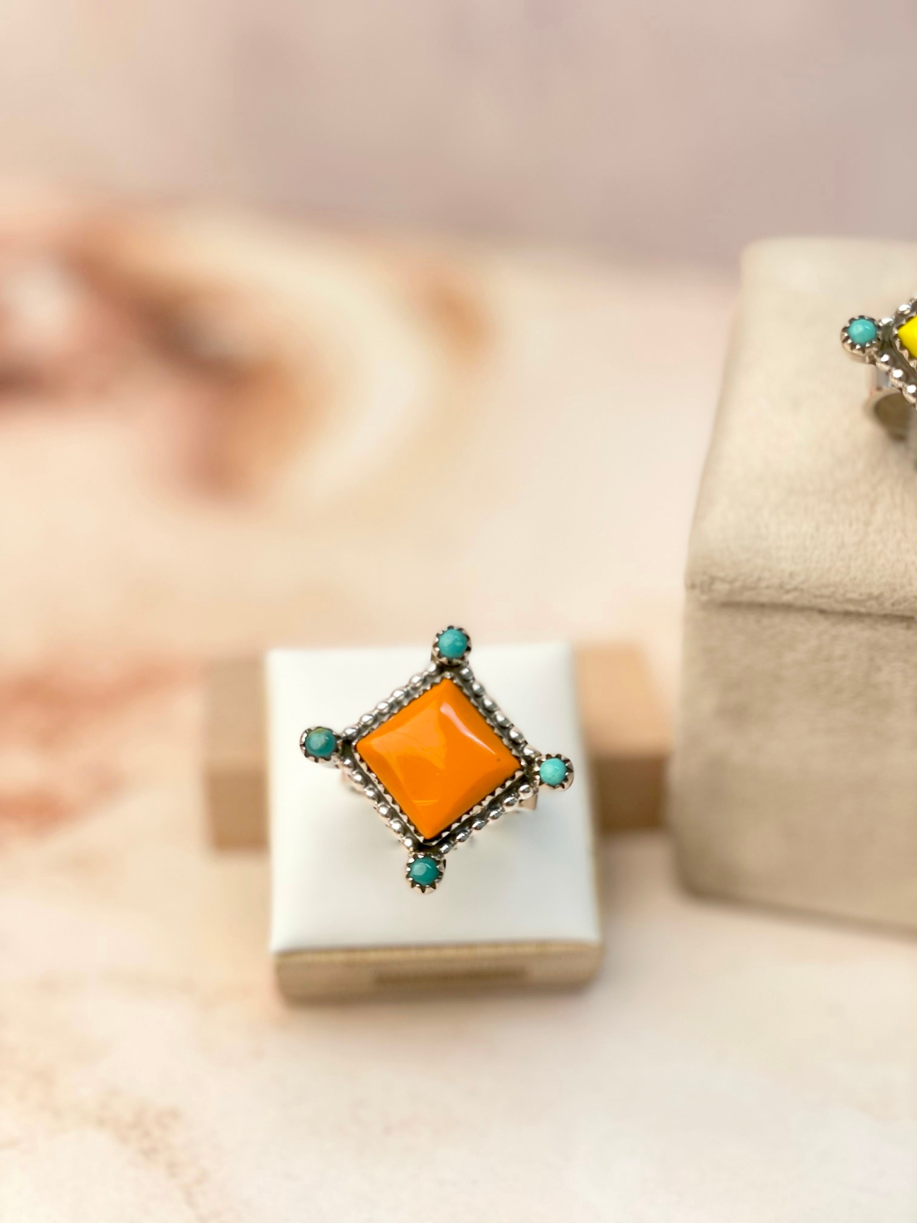 Rosarita's Geometric Slab Ring-Rings-Krush Kandy, Women's Online Fashion Boutique Located in Phoenix, Arizona (Scottsdale Area)