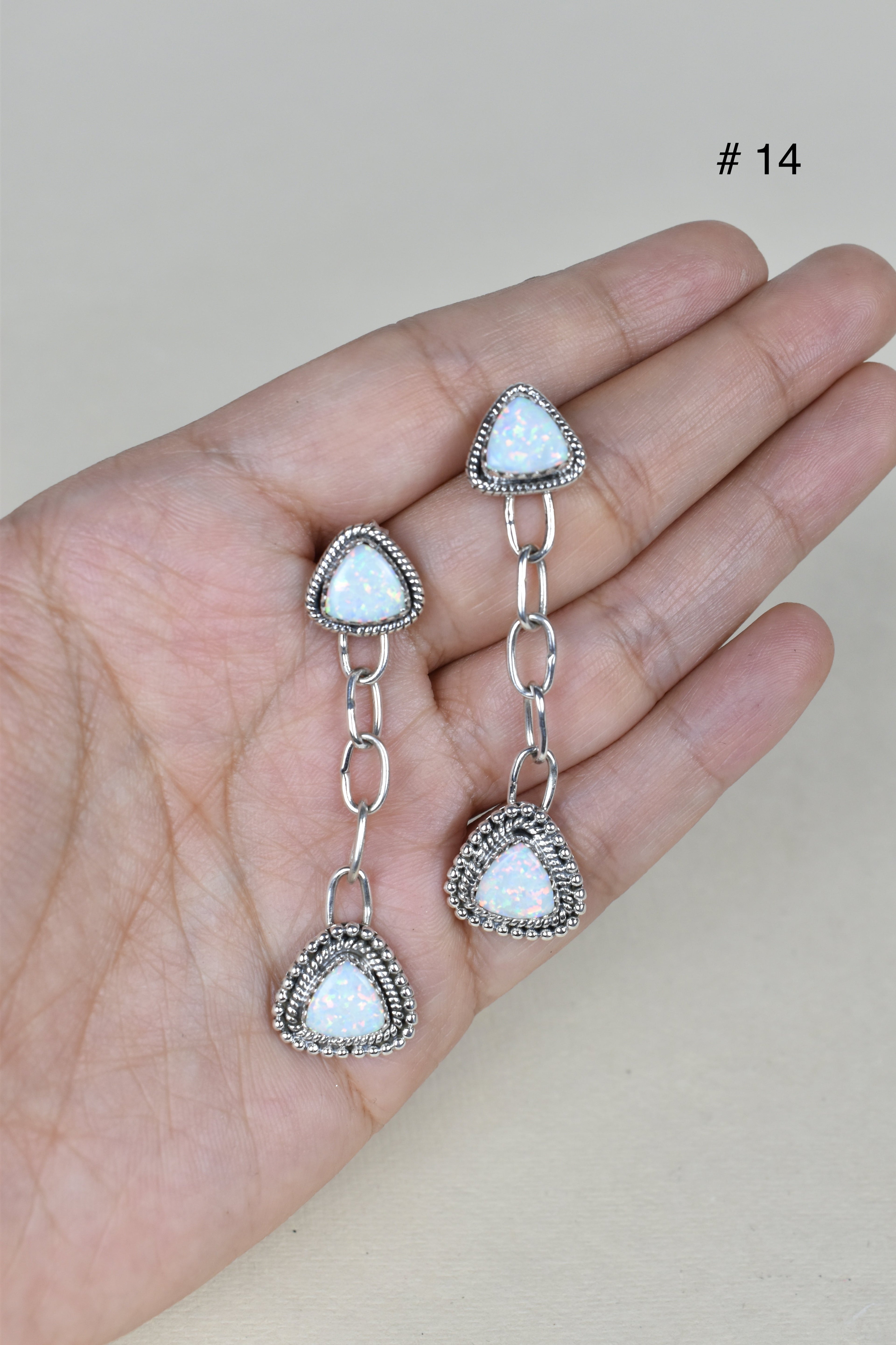 Gem Duet Chain Drop Earrings-Drop Earrings-Krush Kandy, Women's Online Fashion Boutique Located in Phoenix, Arizona (Scottsdale Area)