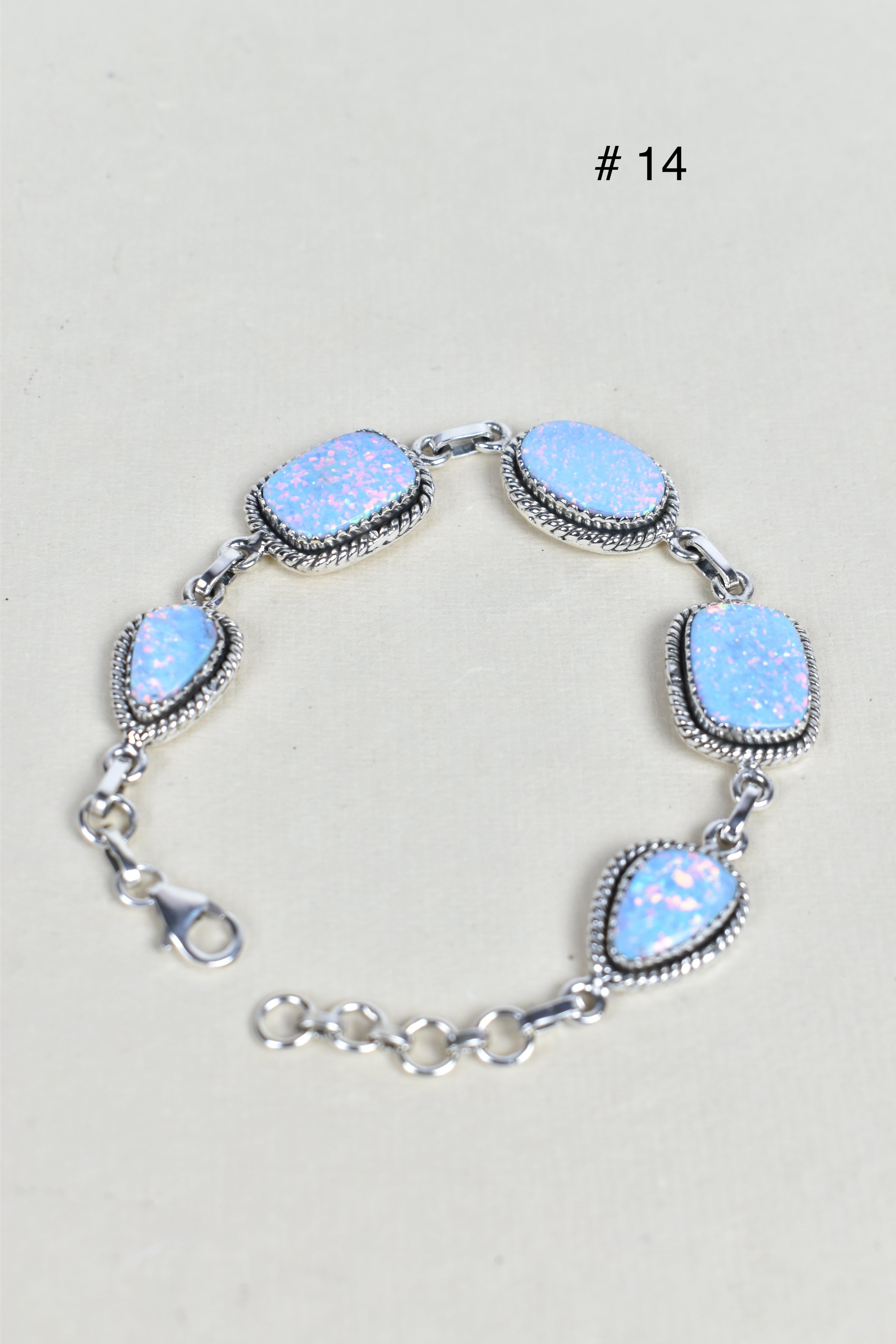ONE OF A KIND STERLING SILVER 5 STONE BRACELET-Gemstone Bracelets-Krush Kandy, Women's Online Fashion Boutique Located in Phoenix, Arizona (Scottsdale Area)