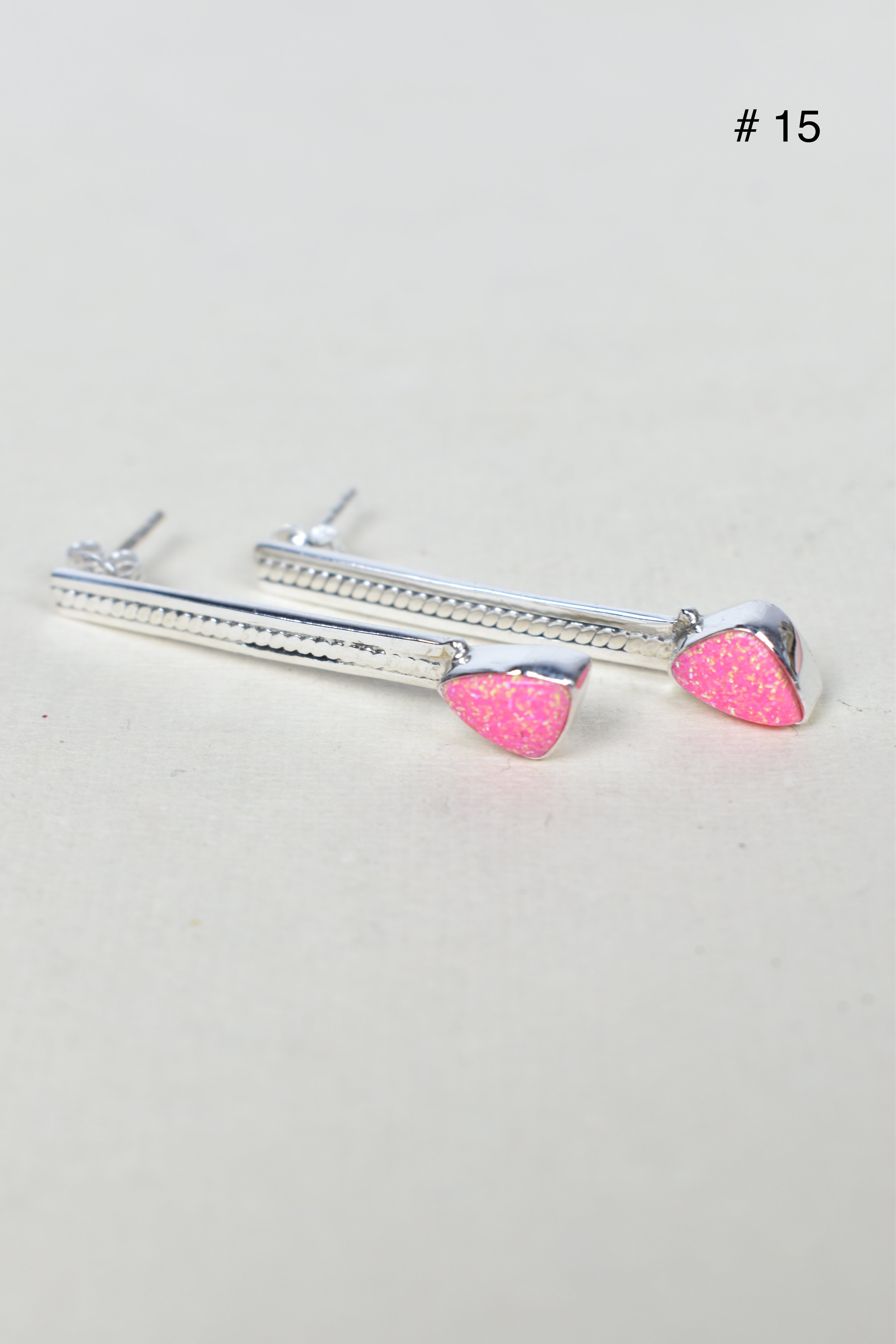 Silver Solitaire Bar Earrings-Drop Earrings-Krush Kandy, Women's Online Fashion Boutique Located in Phoenix, Arizona (Scottsdale Area)