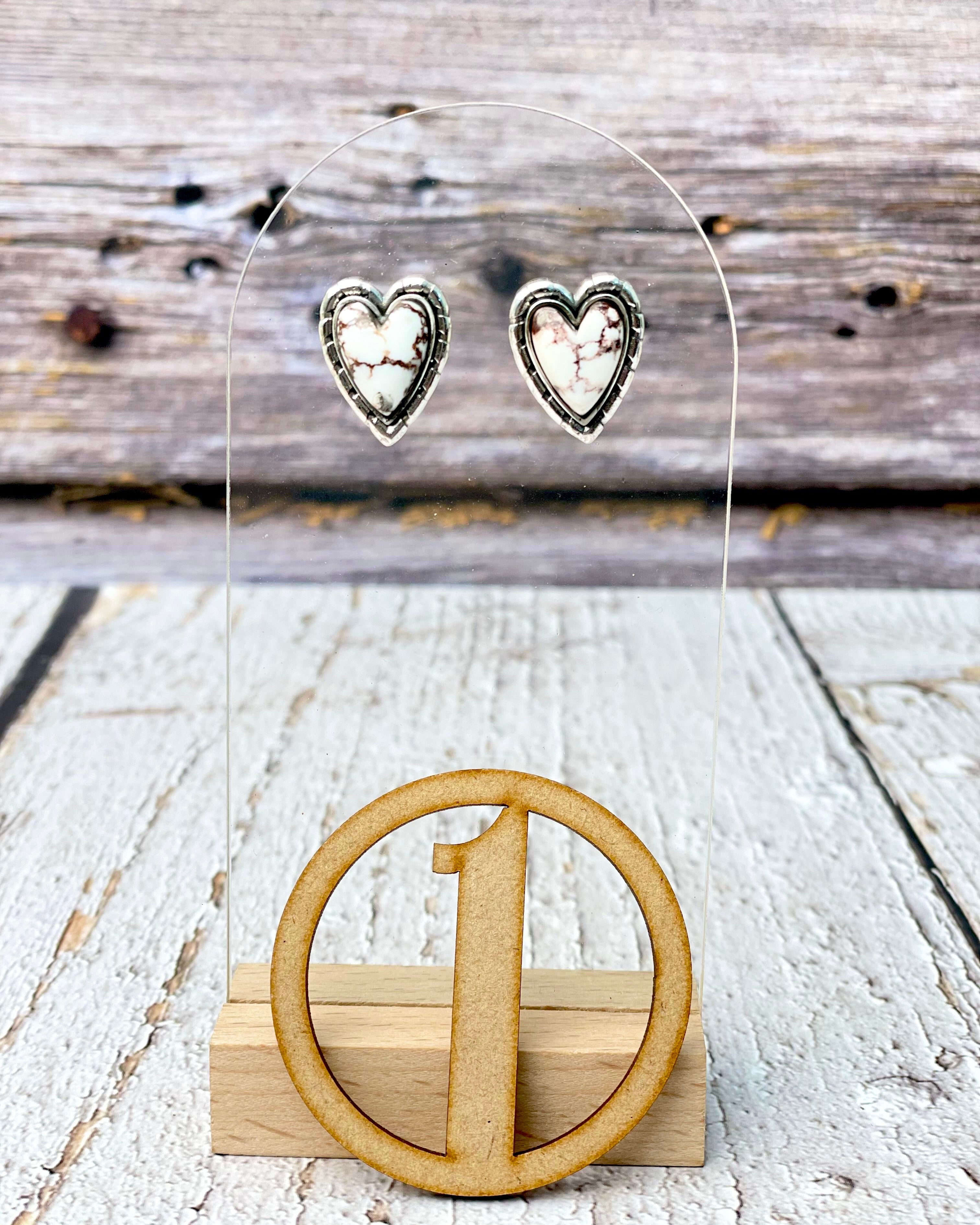 Love Is In The Air Heart Stud Earrings-Earrings-Krush Kandy, Women's Online Fashion Boutique Located in Phoenix, Arizona (Scottsdale Area)