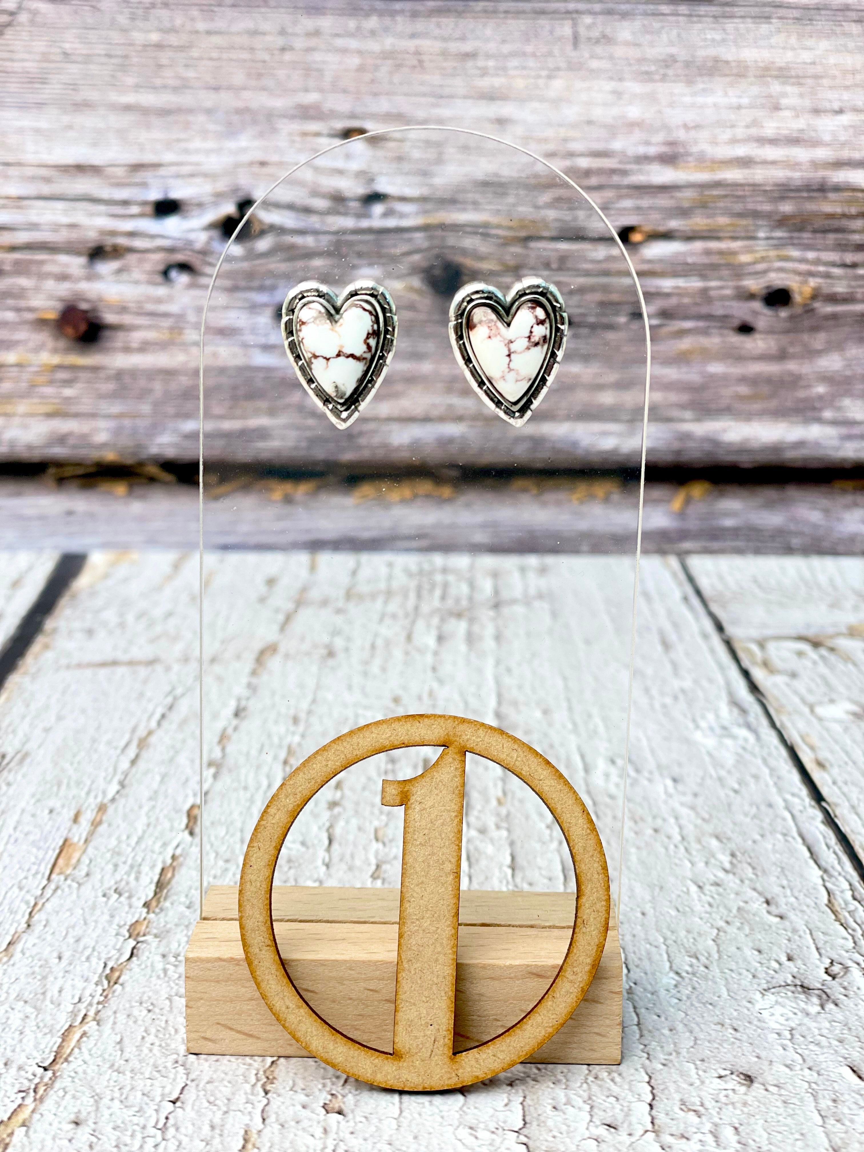 Love Is In The Air Heart Stud Earrings-Earrings-Krush Kandy, Women's Online Fashion Boutique Located in Phoenix, Arizona (Scottsdale Area)