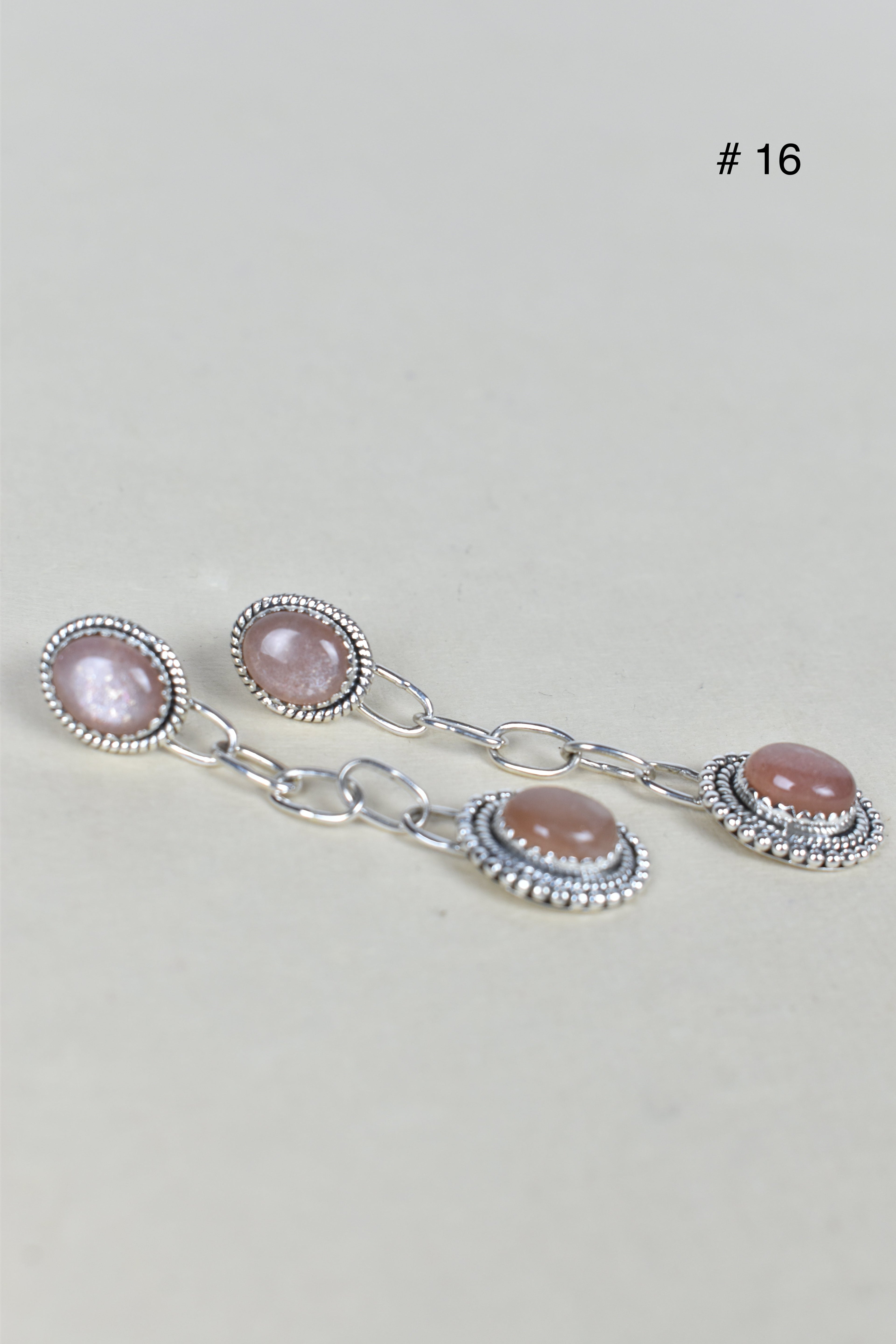 Gem Duet Chain Drop Earrings-Drop Earrings-Krush Kandy, Women's Online Fashion Boutique Located in Phoenix, Arizona (Scottsdale Area)