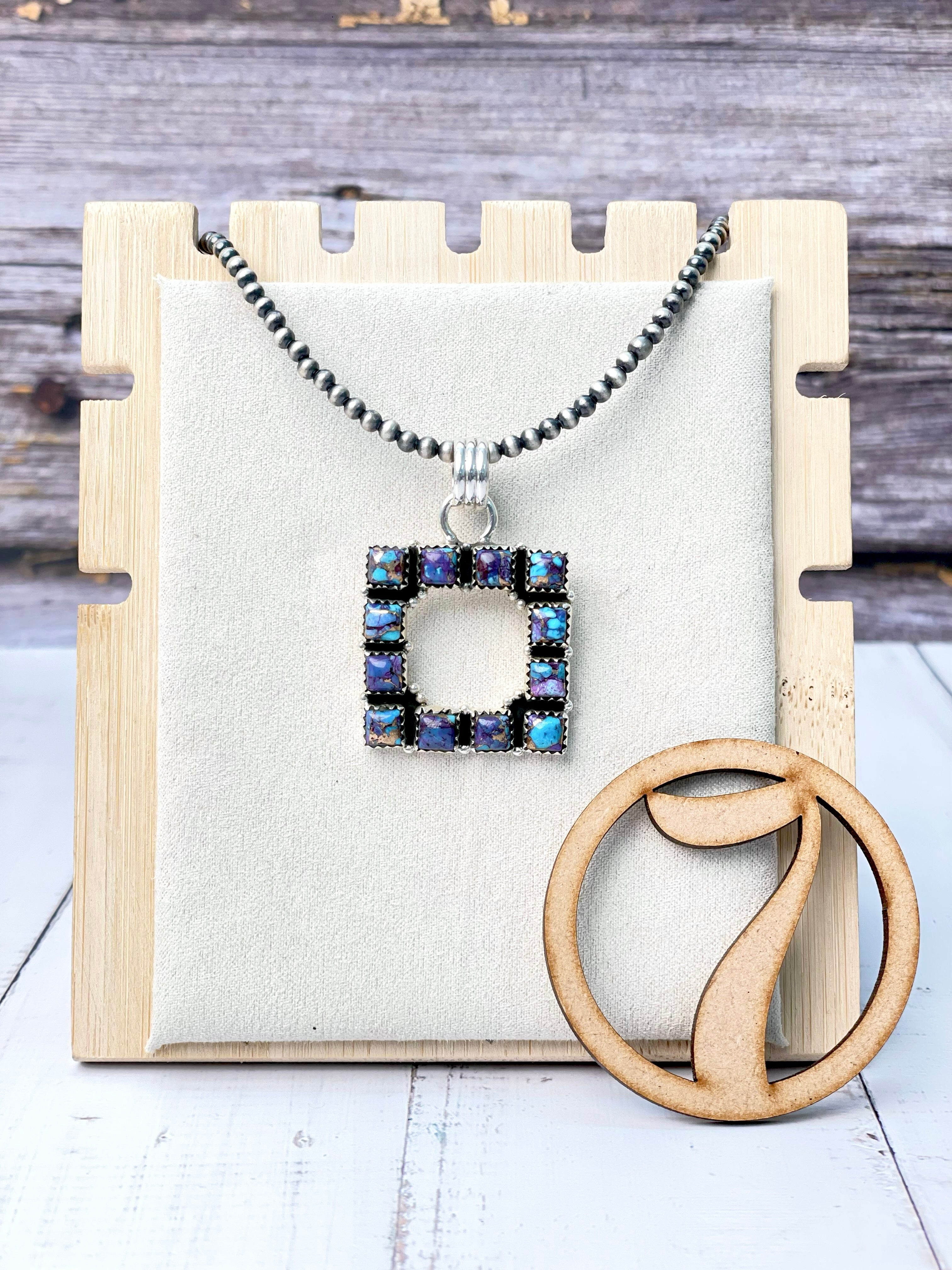 Square Dance Desert Pearl Stone Necklaces-Necklaces-Krush Kandy, Women's Online Fashion Boutique Located in Phoenix, Arizona (Scottsdale Area)