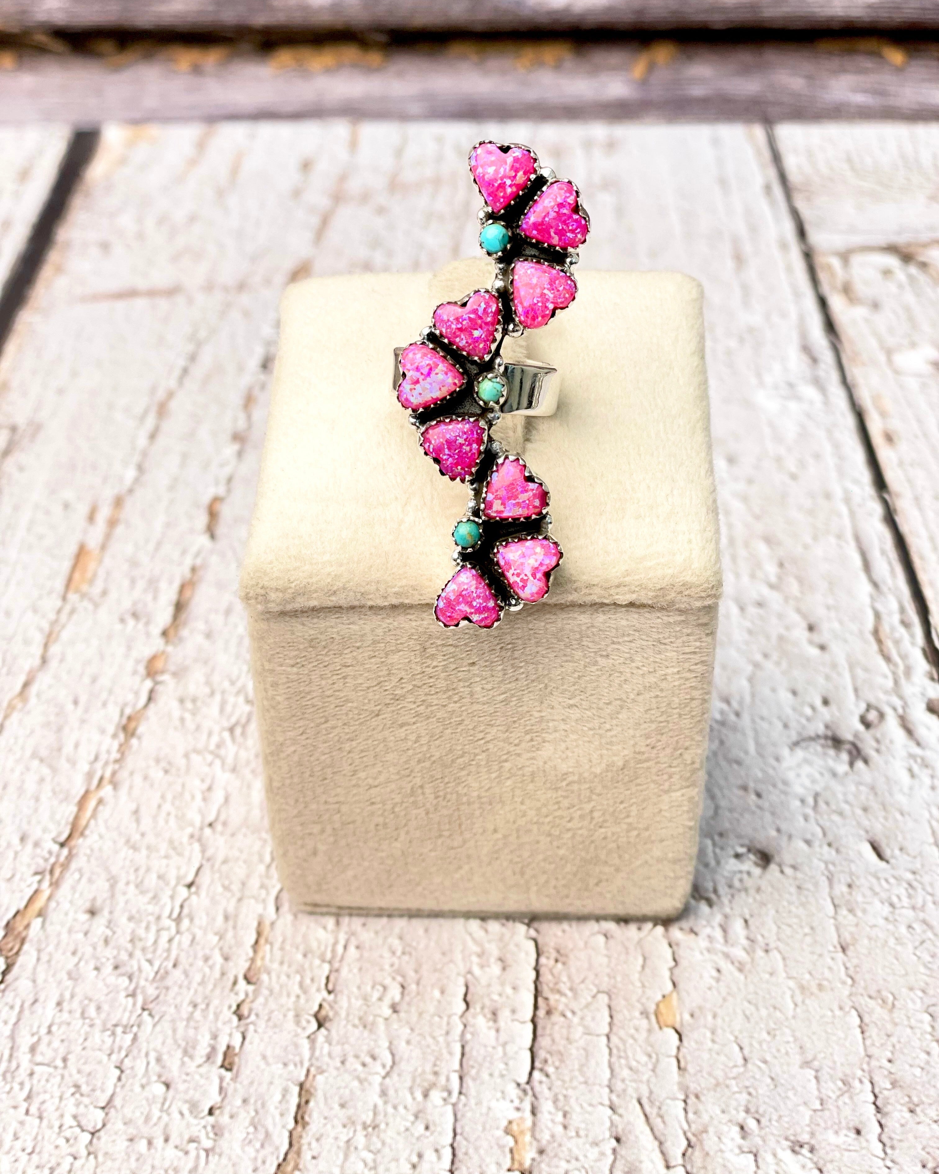 Cascading Hearts Ring MADE TO ORDER-Ring Sizers-Krush Kandy, Women's Online Fashion Boutique Located in Phoenix, Arizona (Scottsdale Area)