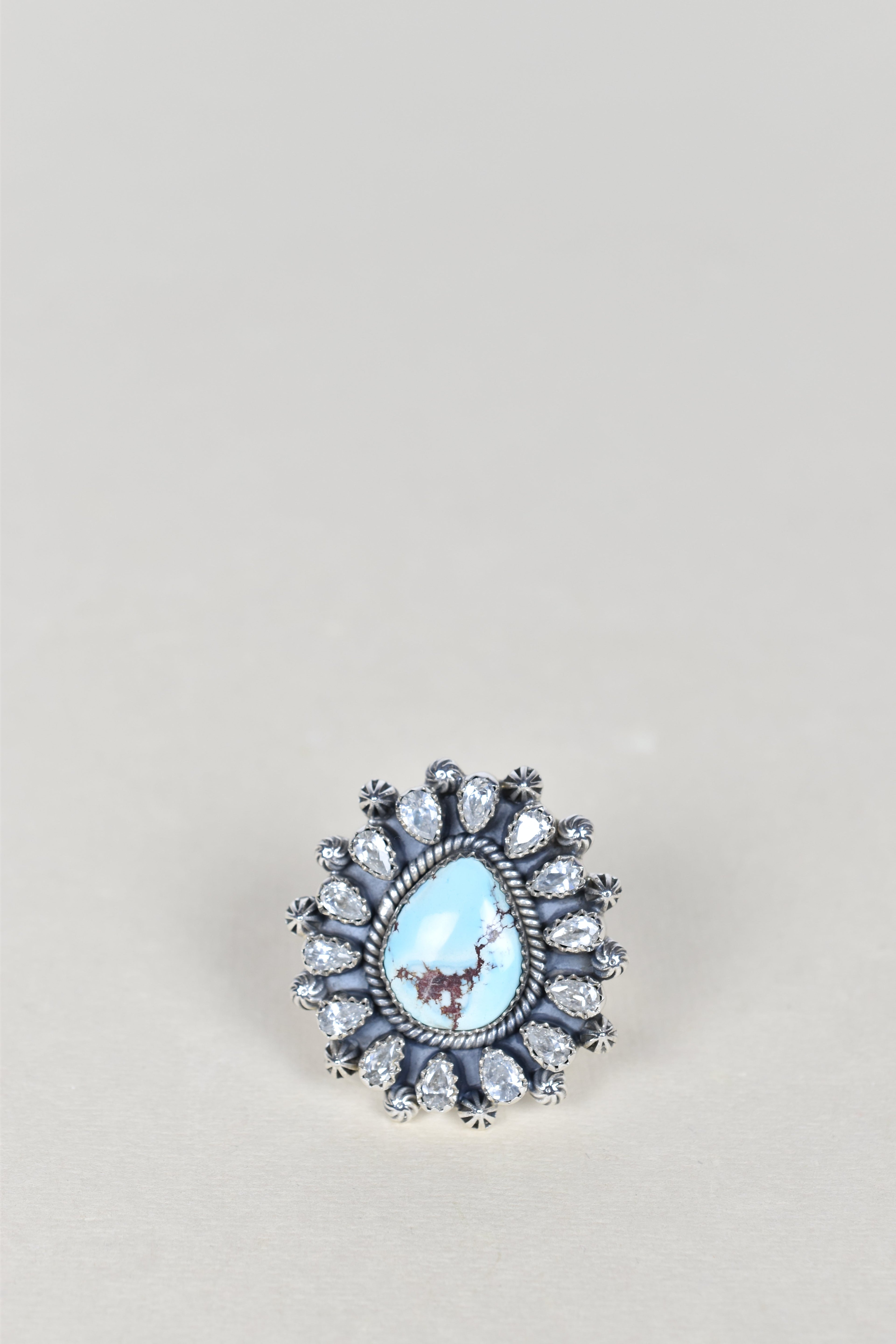 Golden Hills and Crystal One of A Kind Ring-Cluster Rings-Krush Kandy, Women's Online Fashion Boutique Located in Phoenix, Arizona (Scottsdale Area)