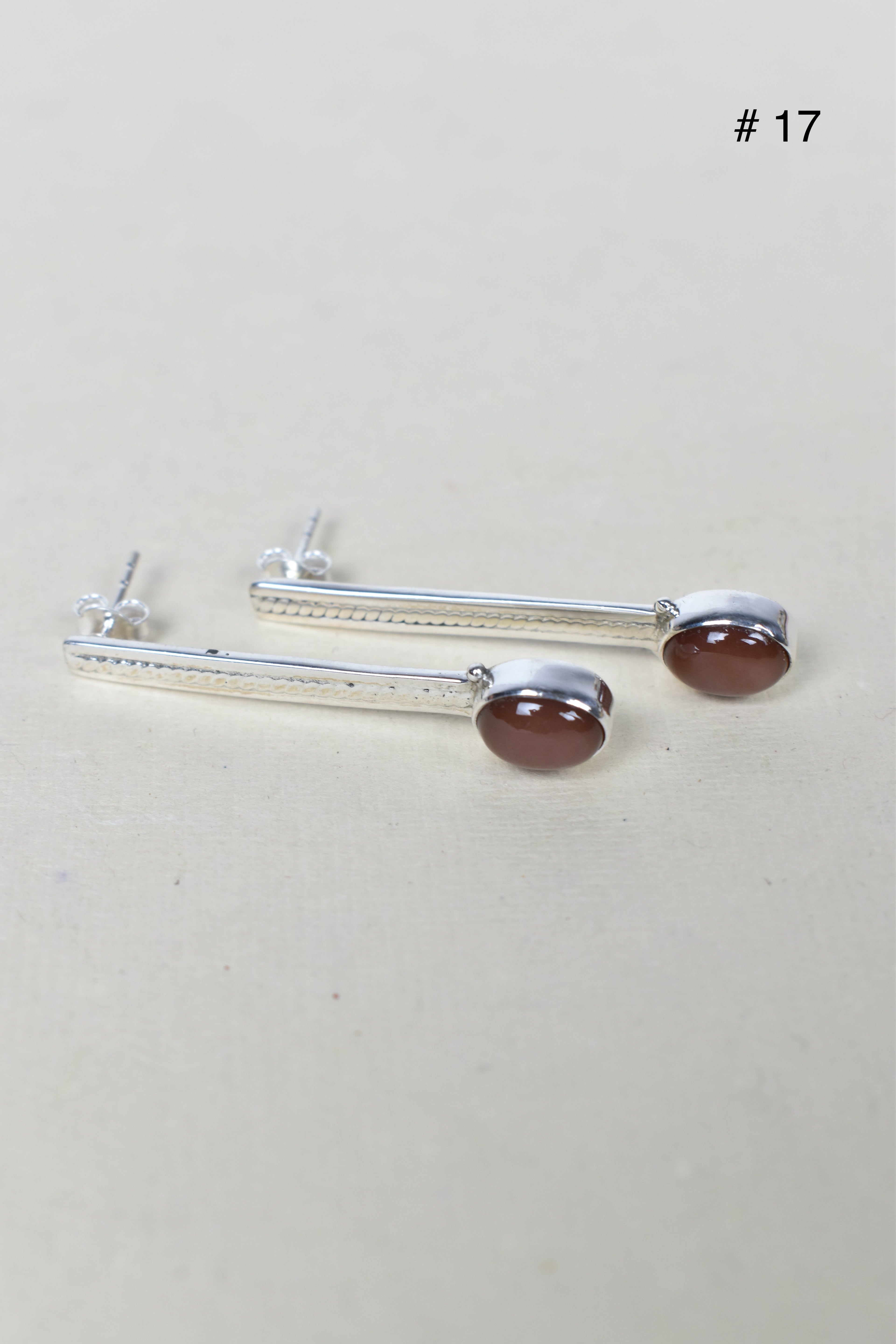 Silver Solitaire Bar Earrings-Drop Earrings-Krush Kandy, Women's Online Fashion Boutique Located in Phoenix, Arizona (Scottsdale Area)