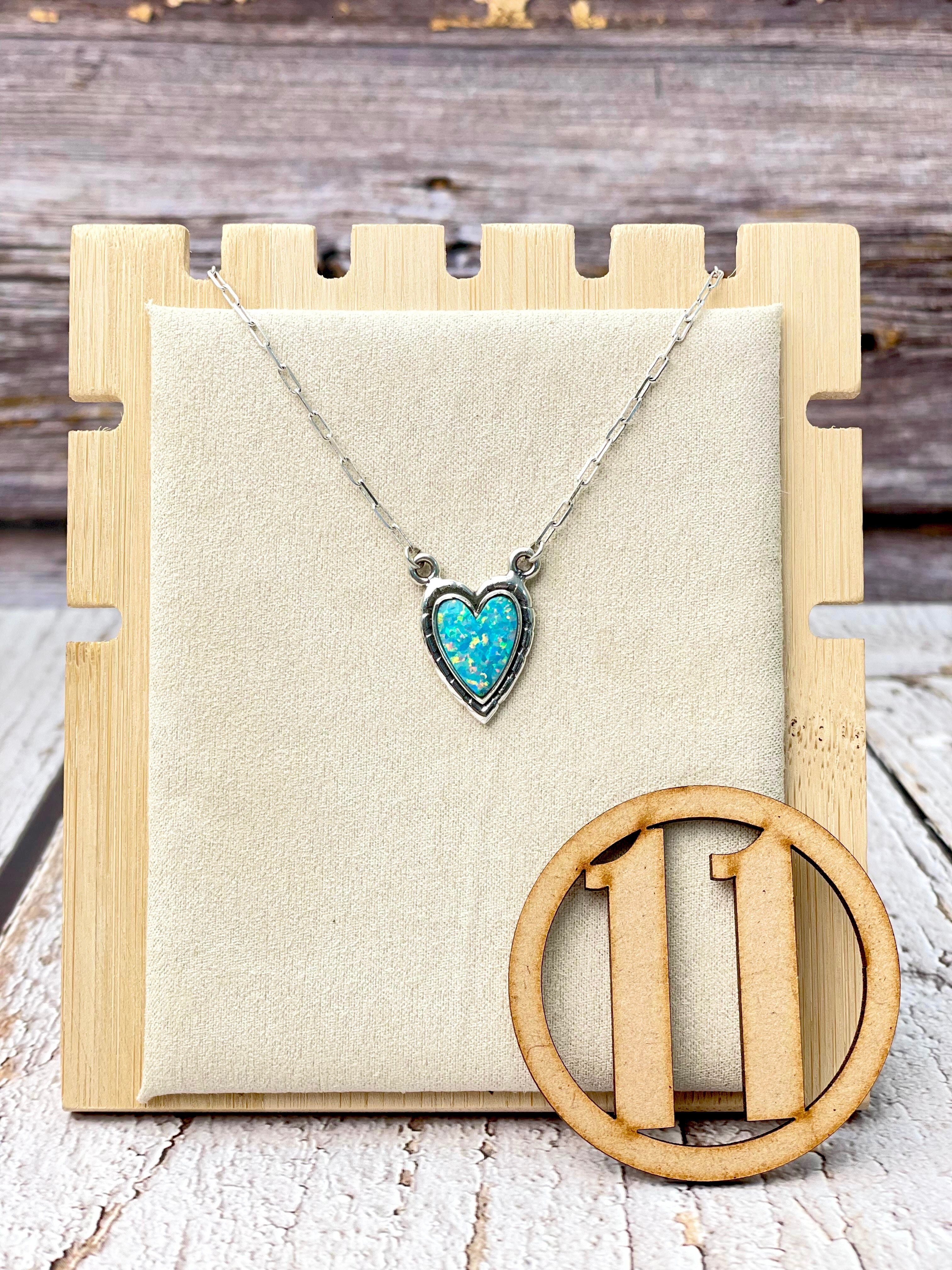 Full Of Love Heart Slab Necklace-Necklaces-Krush Kandy, Women's Online Fashion Boutique Located in Phoenix, Arizona (Scottsdale Area)