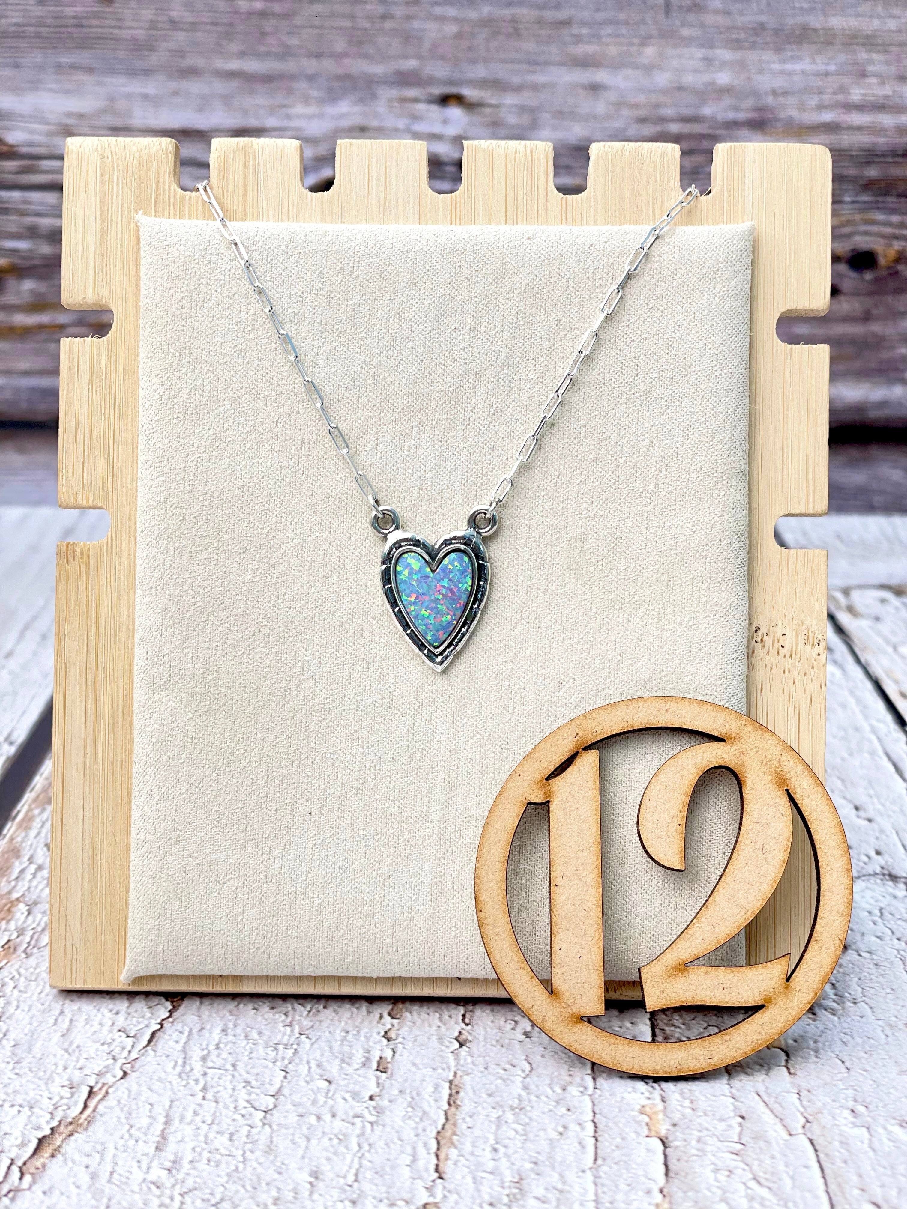 Full Of Love Heart Slab Necklace-Necklaces-Krush Kandy, Women's Online Fashion Boutique Located in Phoenix, Arizona (Scottsdale Area)