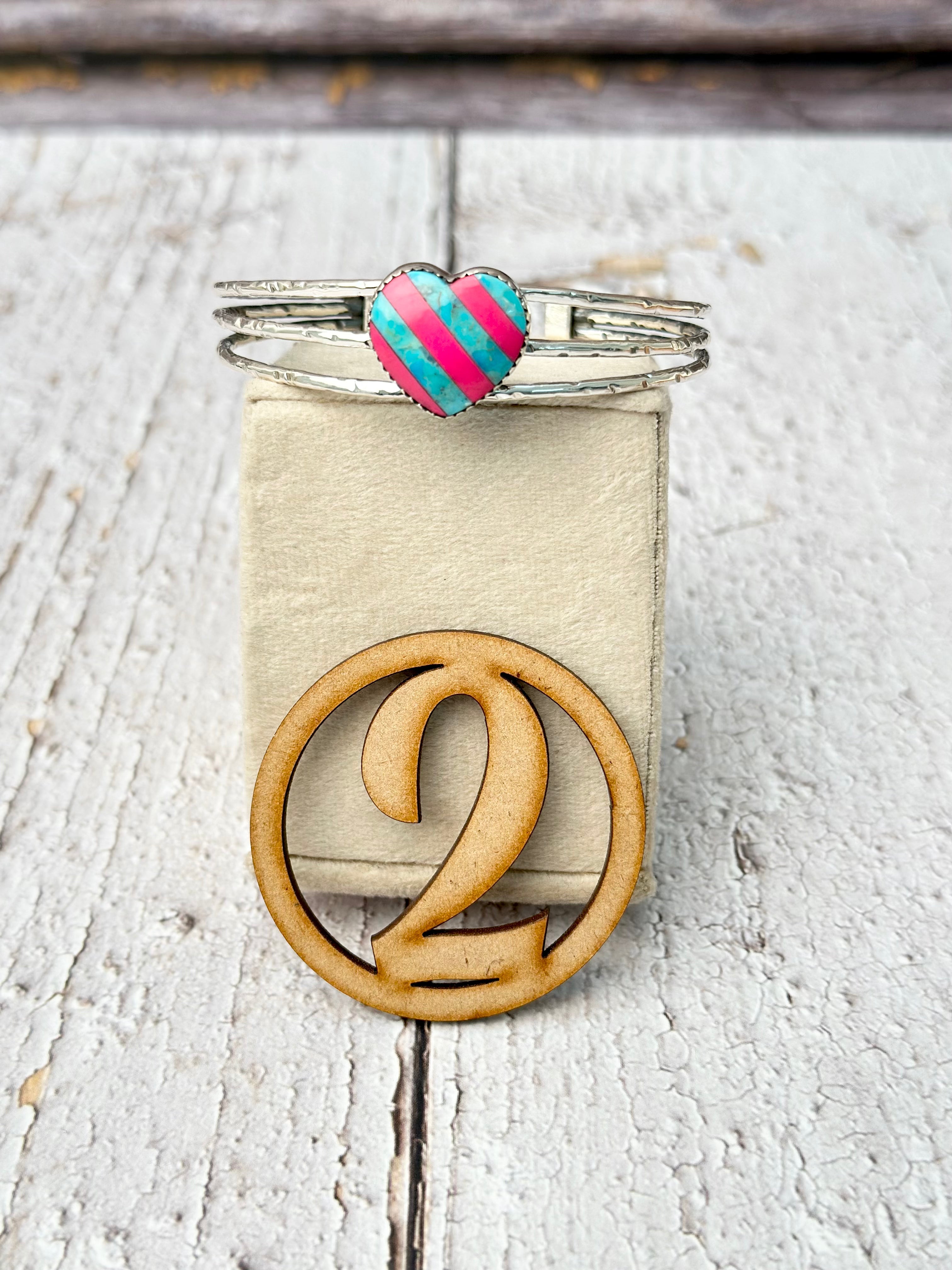 Three Sterling Band Checkered & Stripe Slab Cuffs-Bracelets-Krush Kandy, Women's Online Fashion Boutique Located in Phoenix, Arizona (Scottsdale Area)