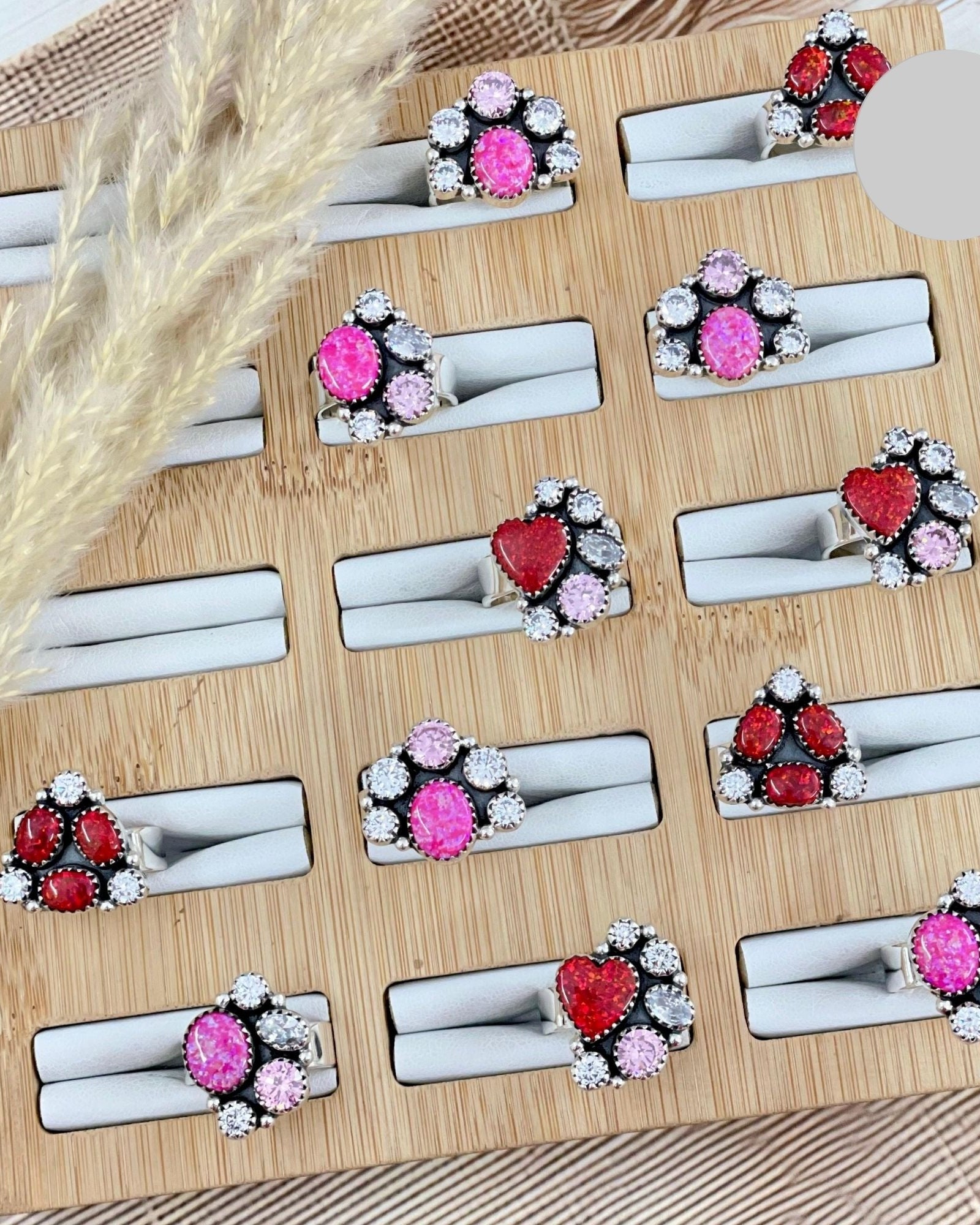 Multi Crystal Stone Rings-Rings-Krush Kandy, Women's Online Fashion Boutique Located in Phoenix, Arizona (Scottsdale Area)