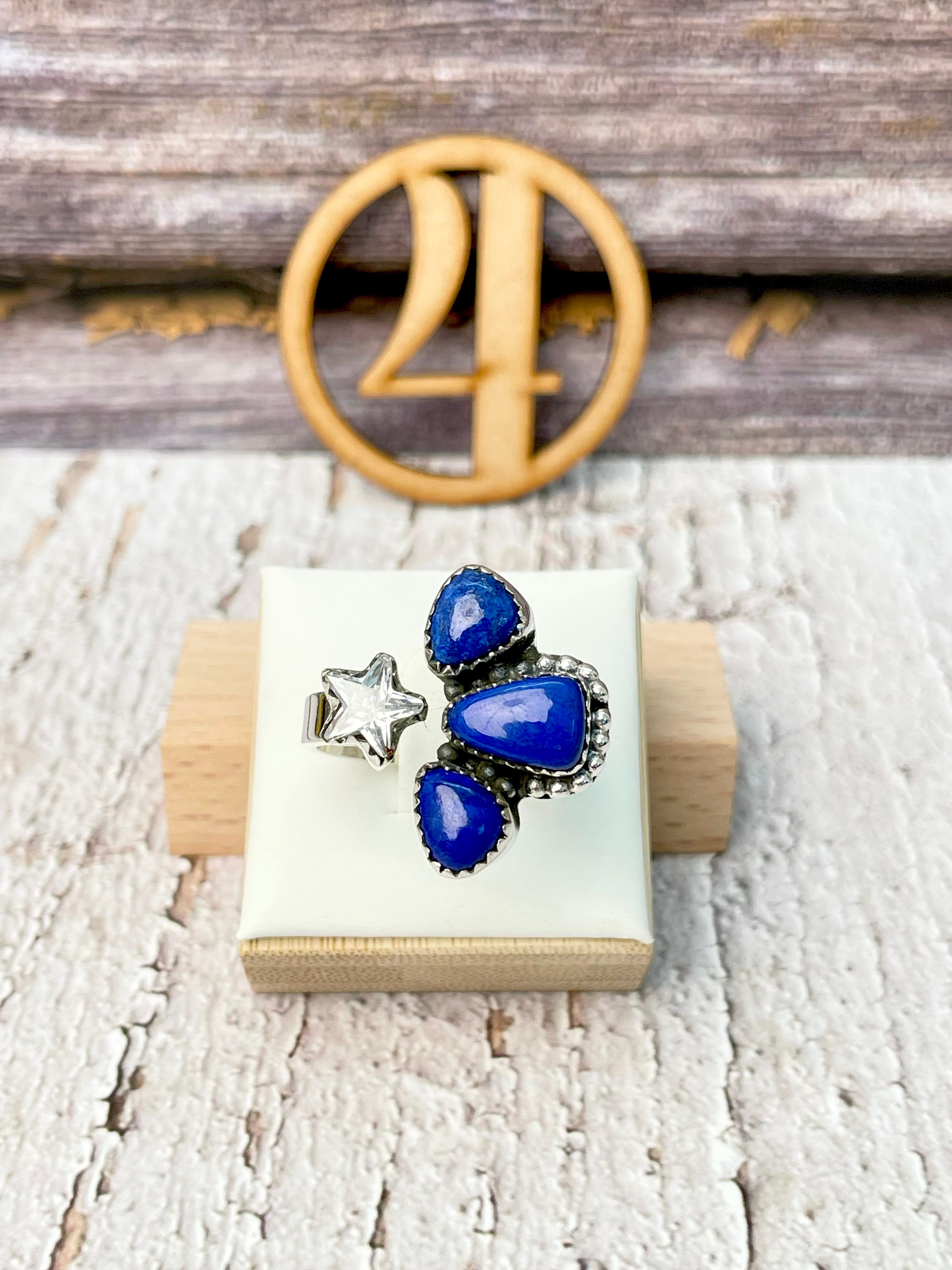 Shooting Star Floating Stone Ring-Ring Sizers-Krush Kandy, Women's Online Fashion Boutique Located in Phoenix, Arizona (Scottsdale Area)