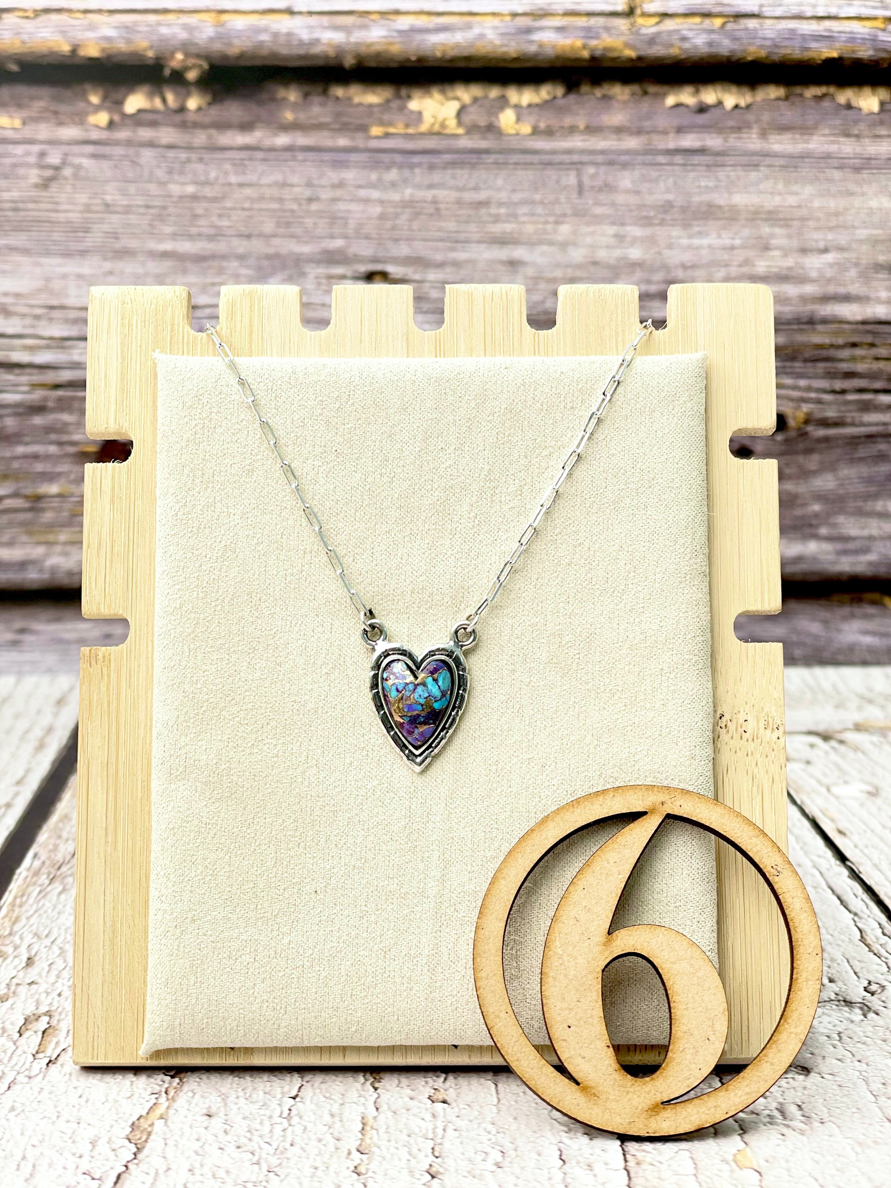 Full Of Love Heart Slab Necklace-Necklaces-Krush Kandy, Women's Online Fashion Boutique Located in Phoenix, Arizona (Scottsdale Area)